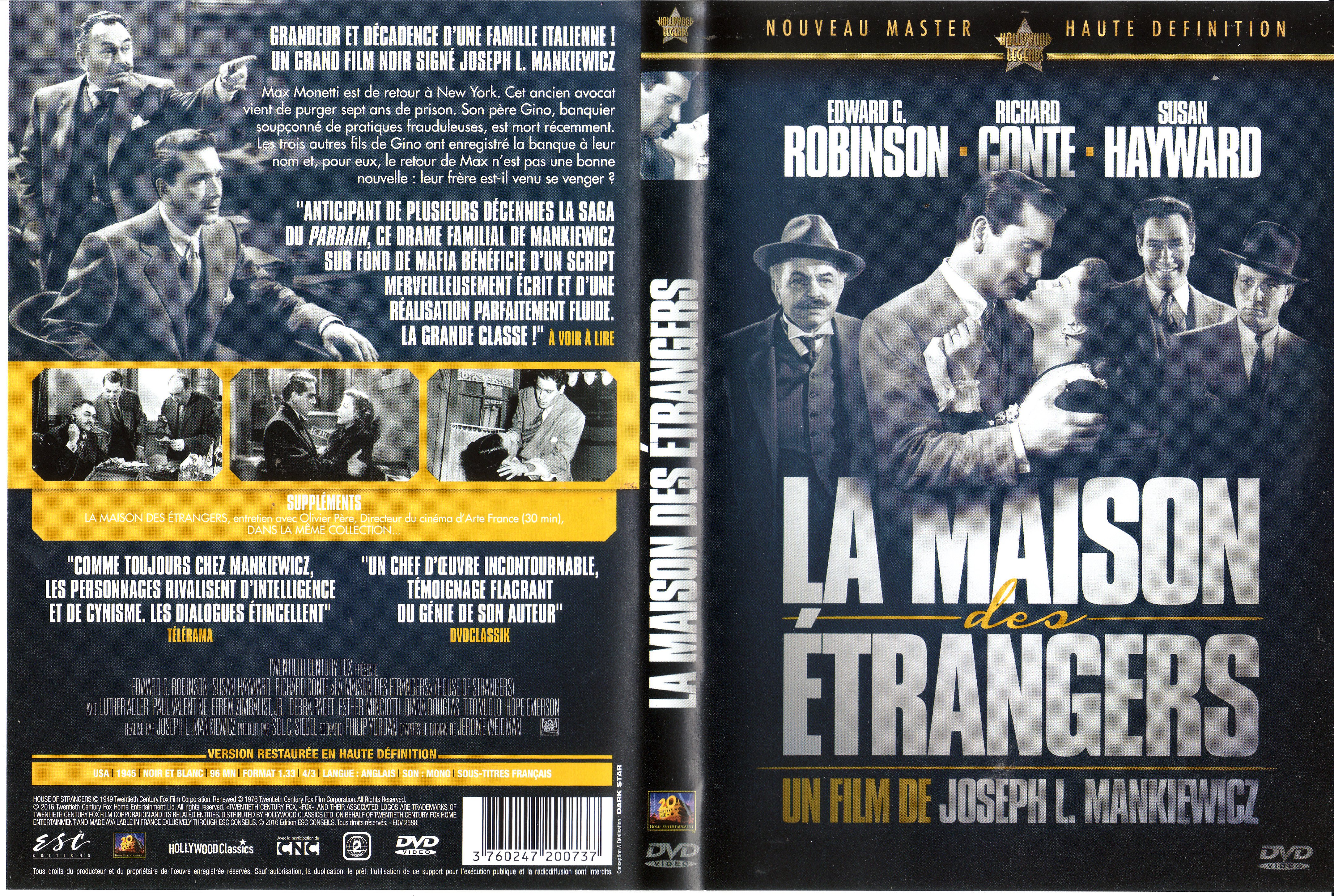 Jaquette DVD La maison des trangers