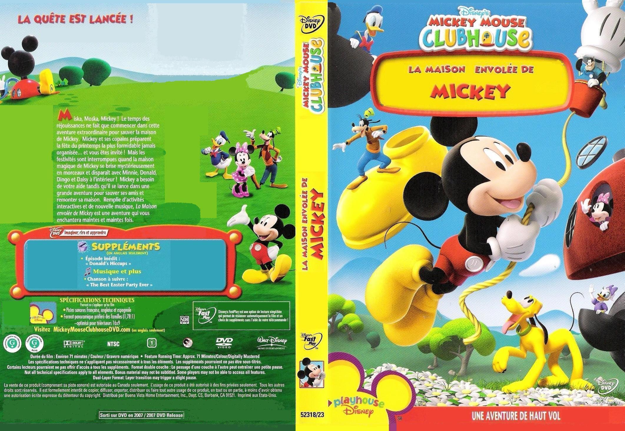 Jaquette DVD La maison envole de Mickey