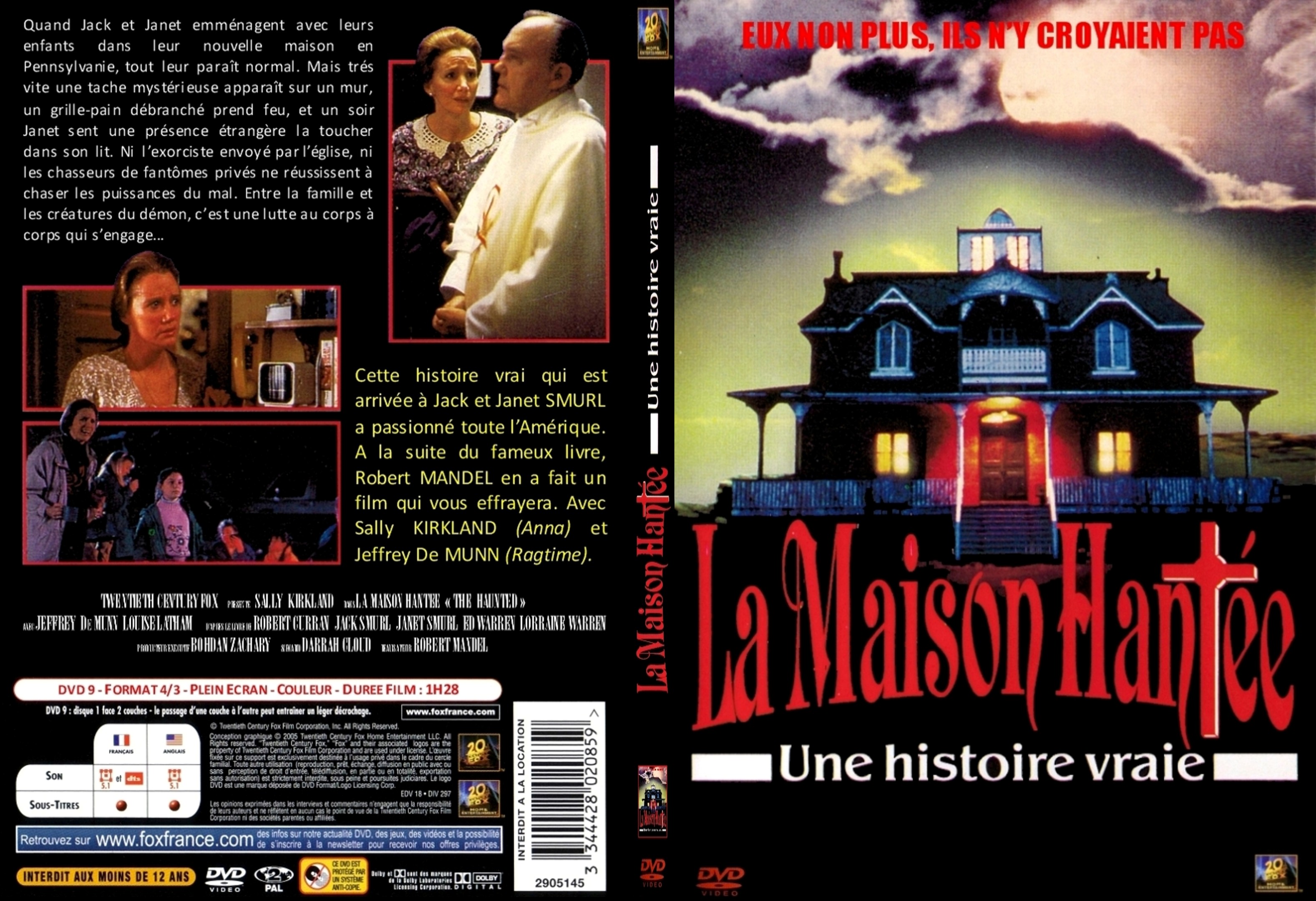 Jaquette DVD La maison hante une histoire vrai custom - SLIM