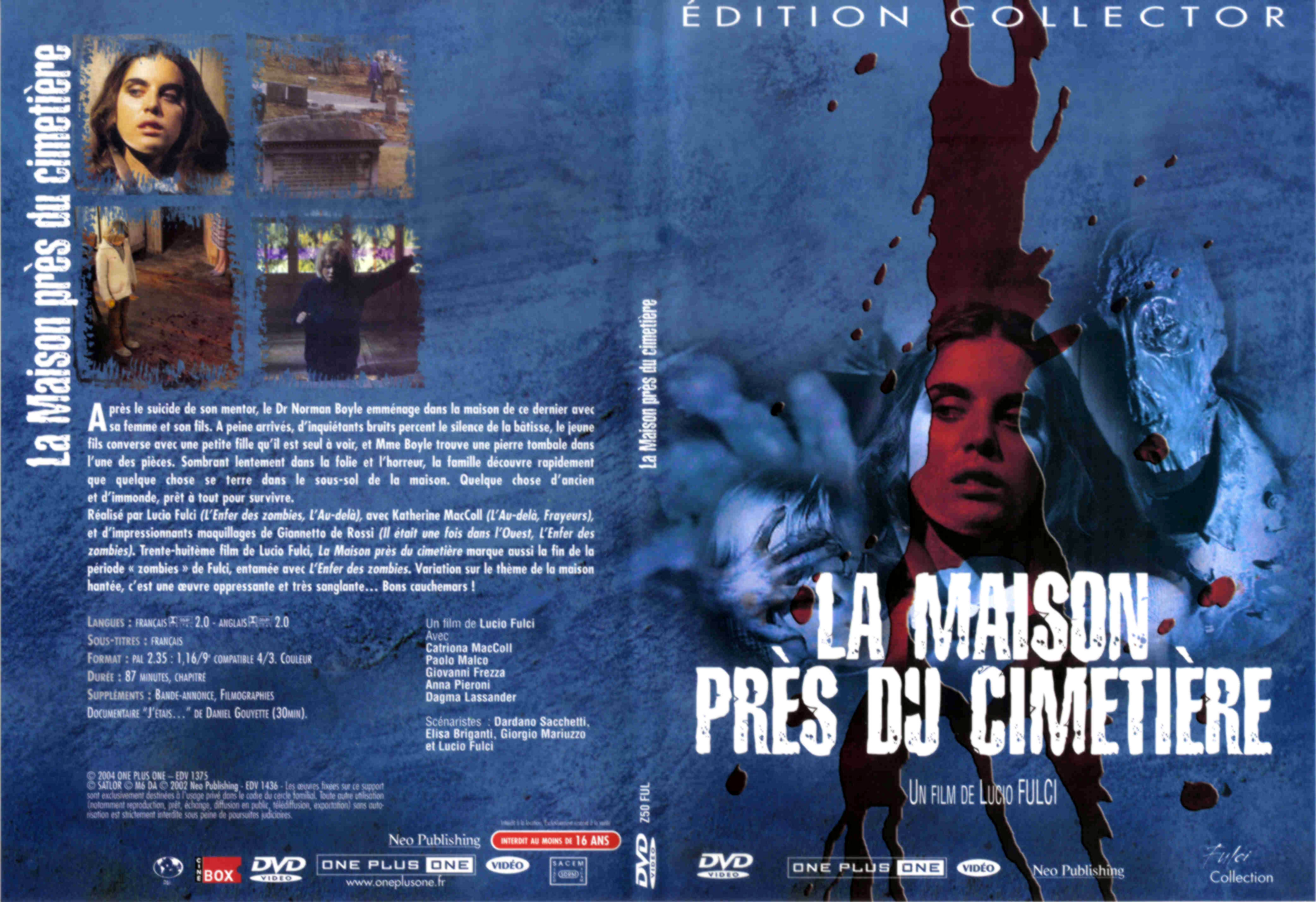 Jaquette DVD La maison prs du cimetire v2