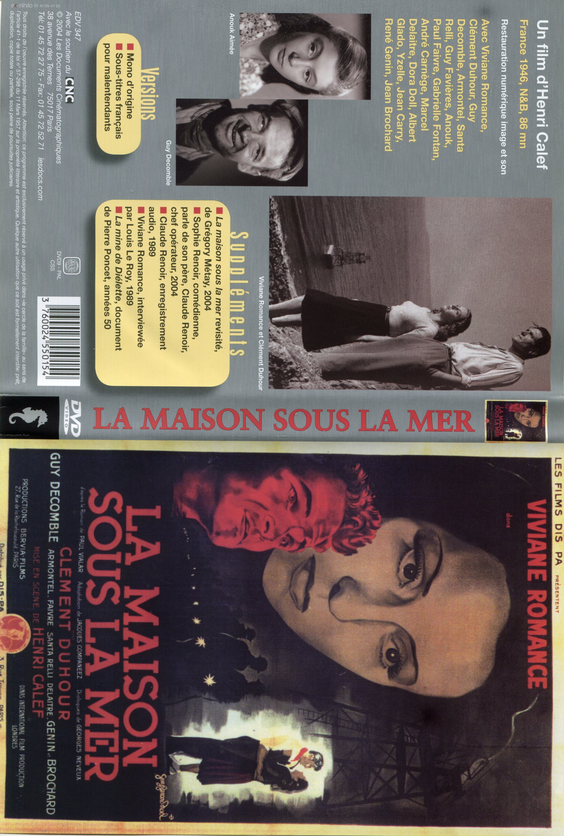 Jaquette DVD La maison sous la mer