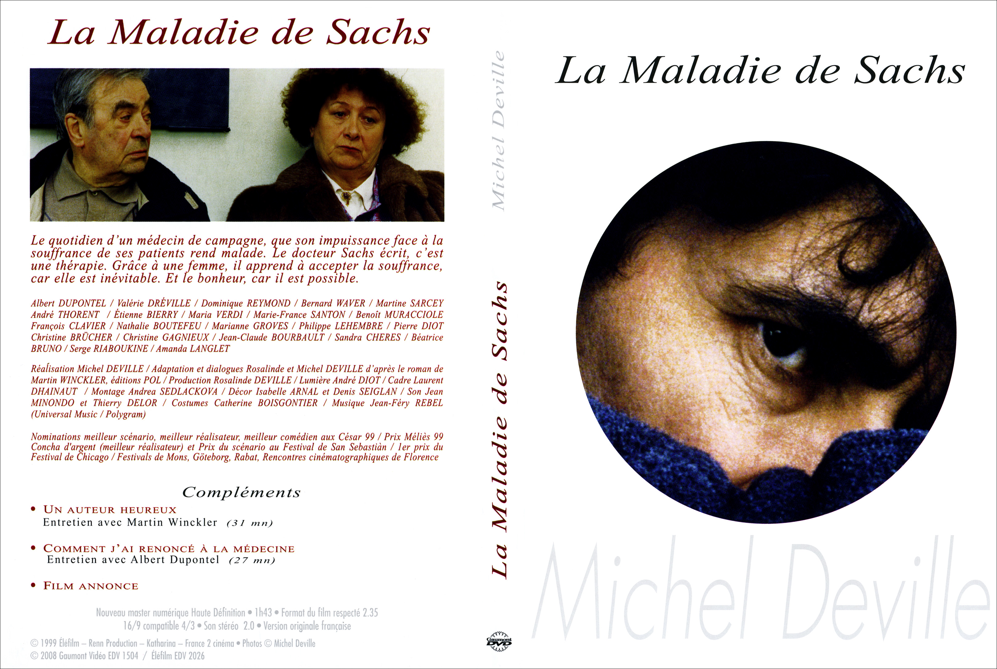 Jaquette DVD La maladie de Sachs