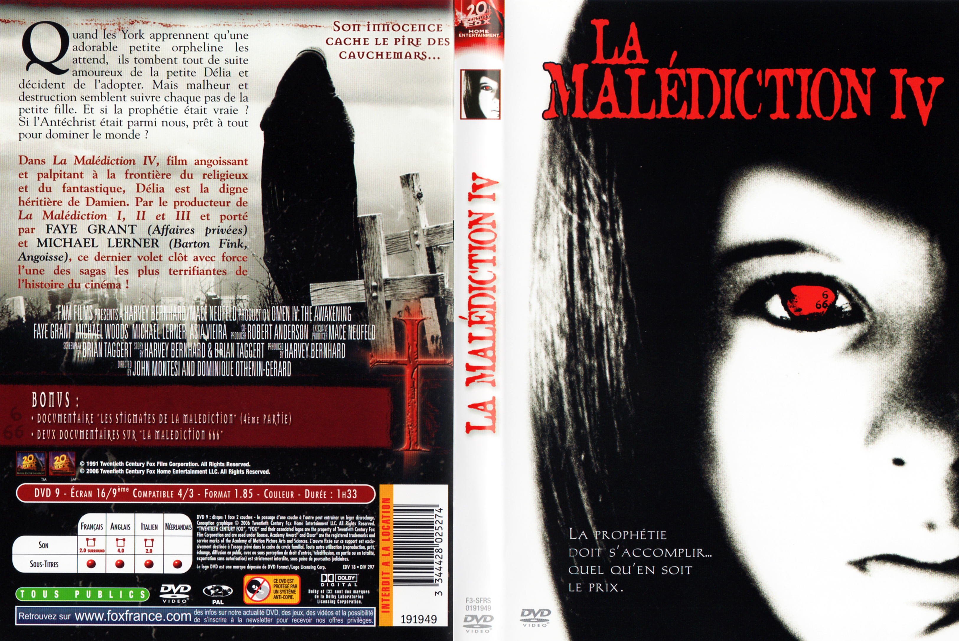 Jaquette DVD La maldiction 4 v2
