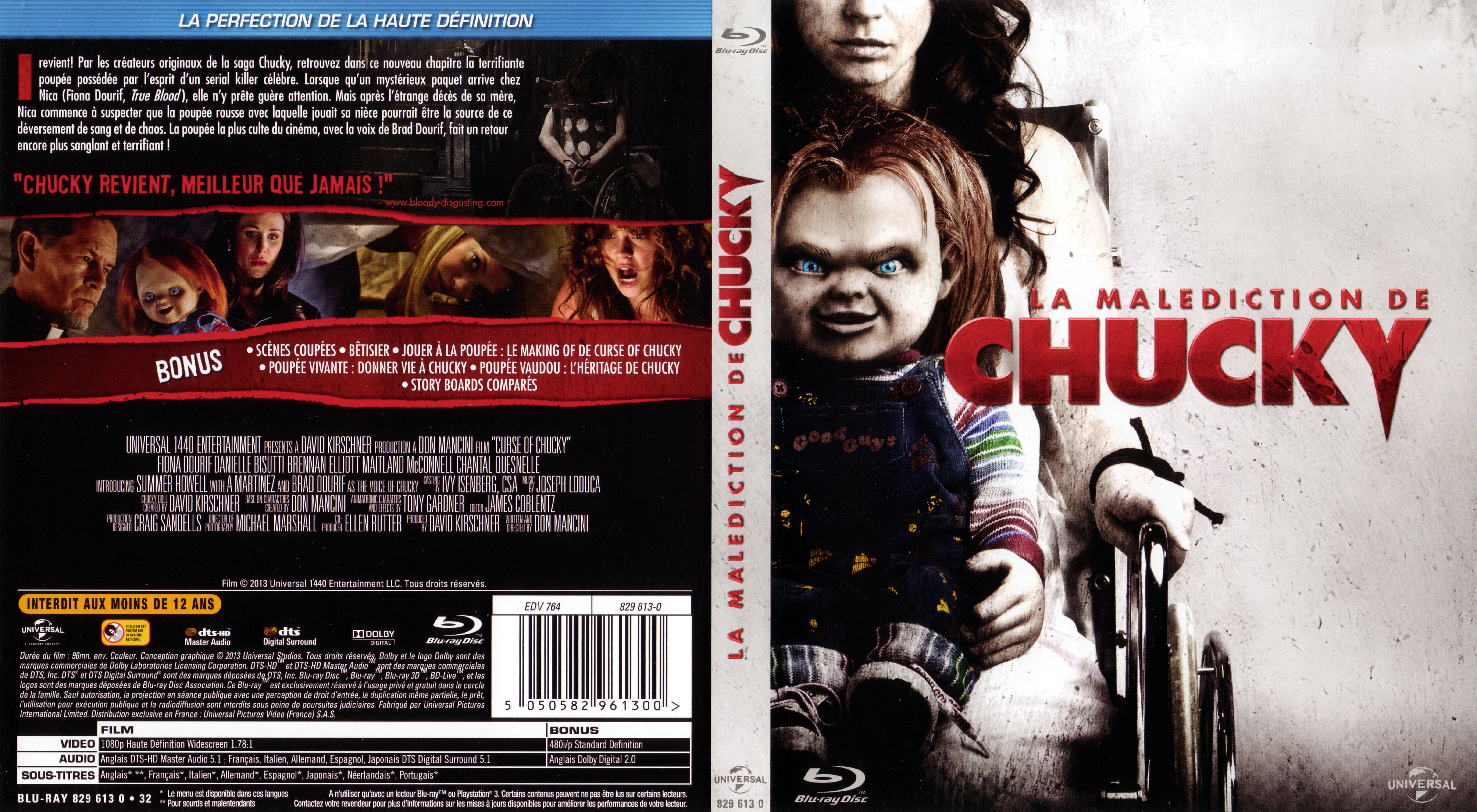 Jaquette DVD La maldiction de Chucky (BLU-RAY)