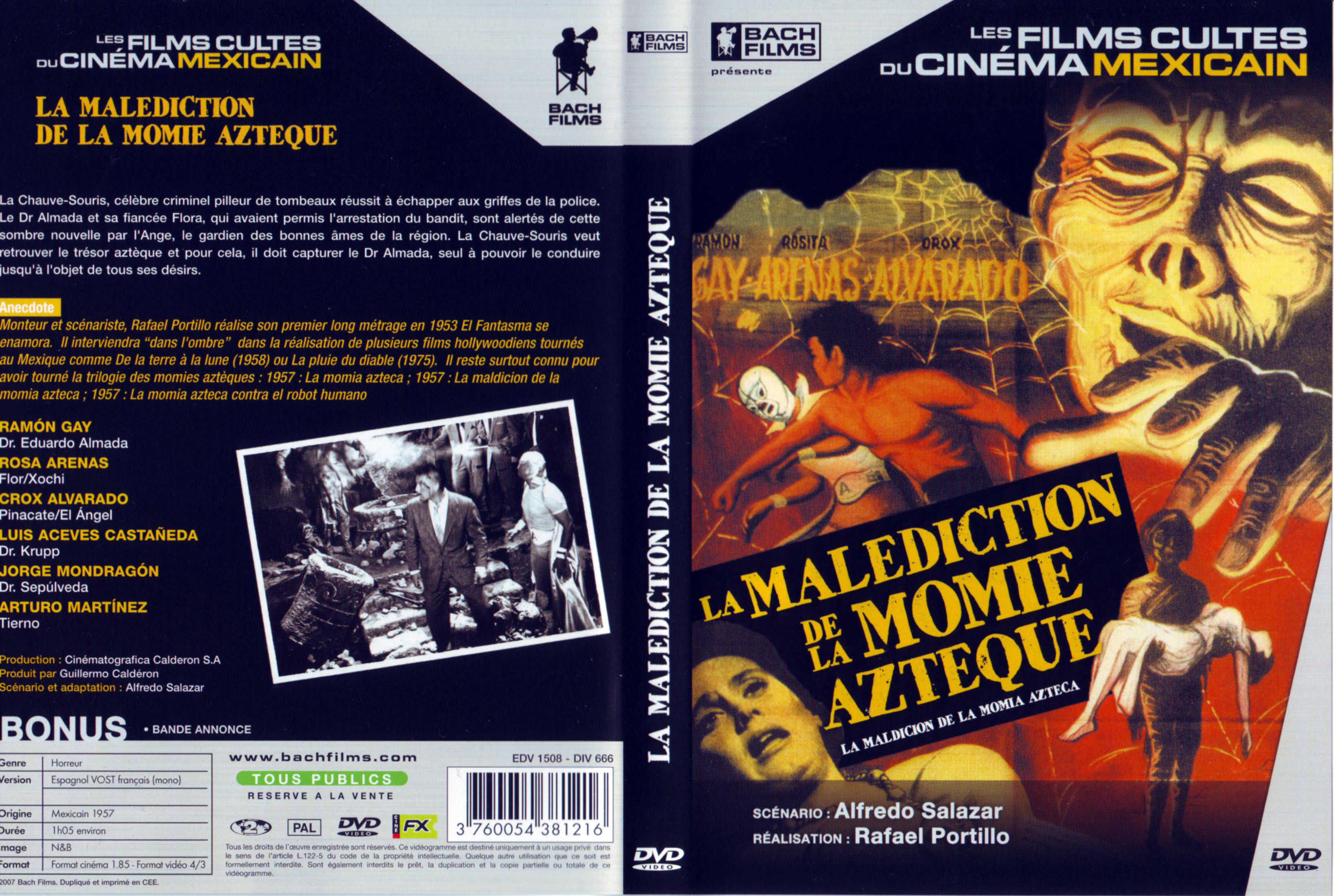 Jaquette DVD La maldiction de la momie aztque