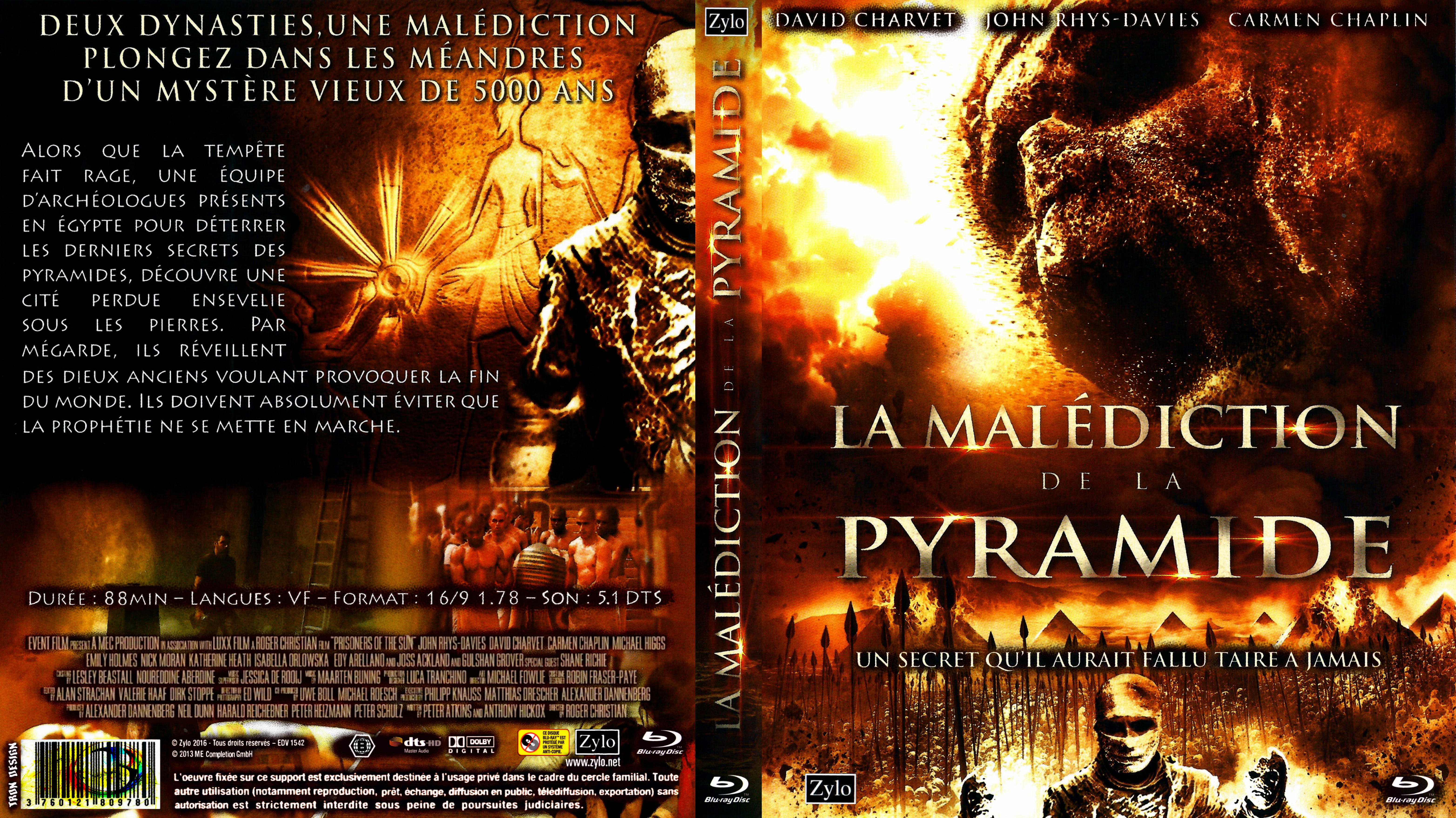 Jaquette DVD La maldiction de la pyramide custom (BLU-RAY)