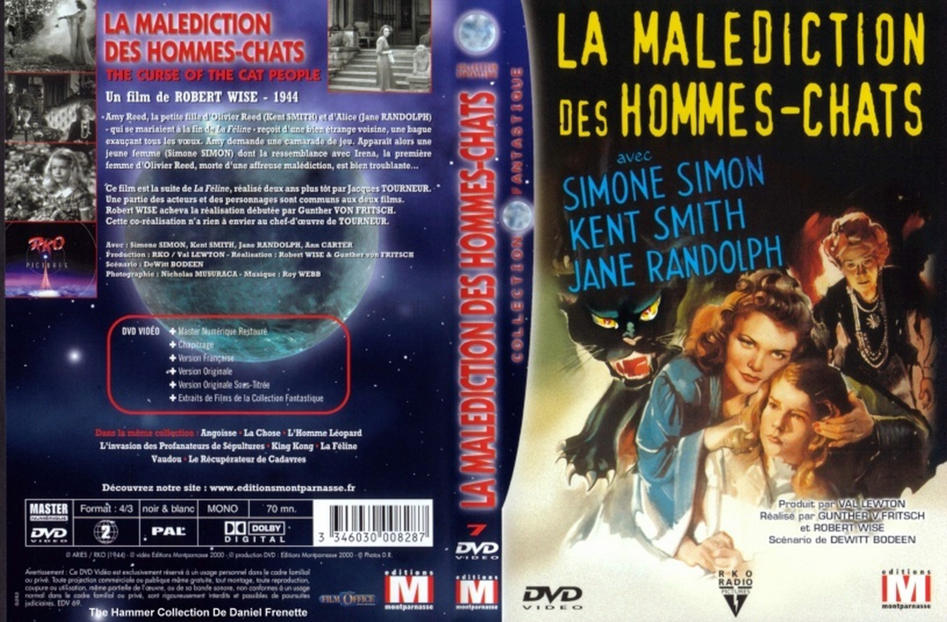 Jaquette DVD La malediction des hommes chats