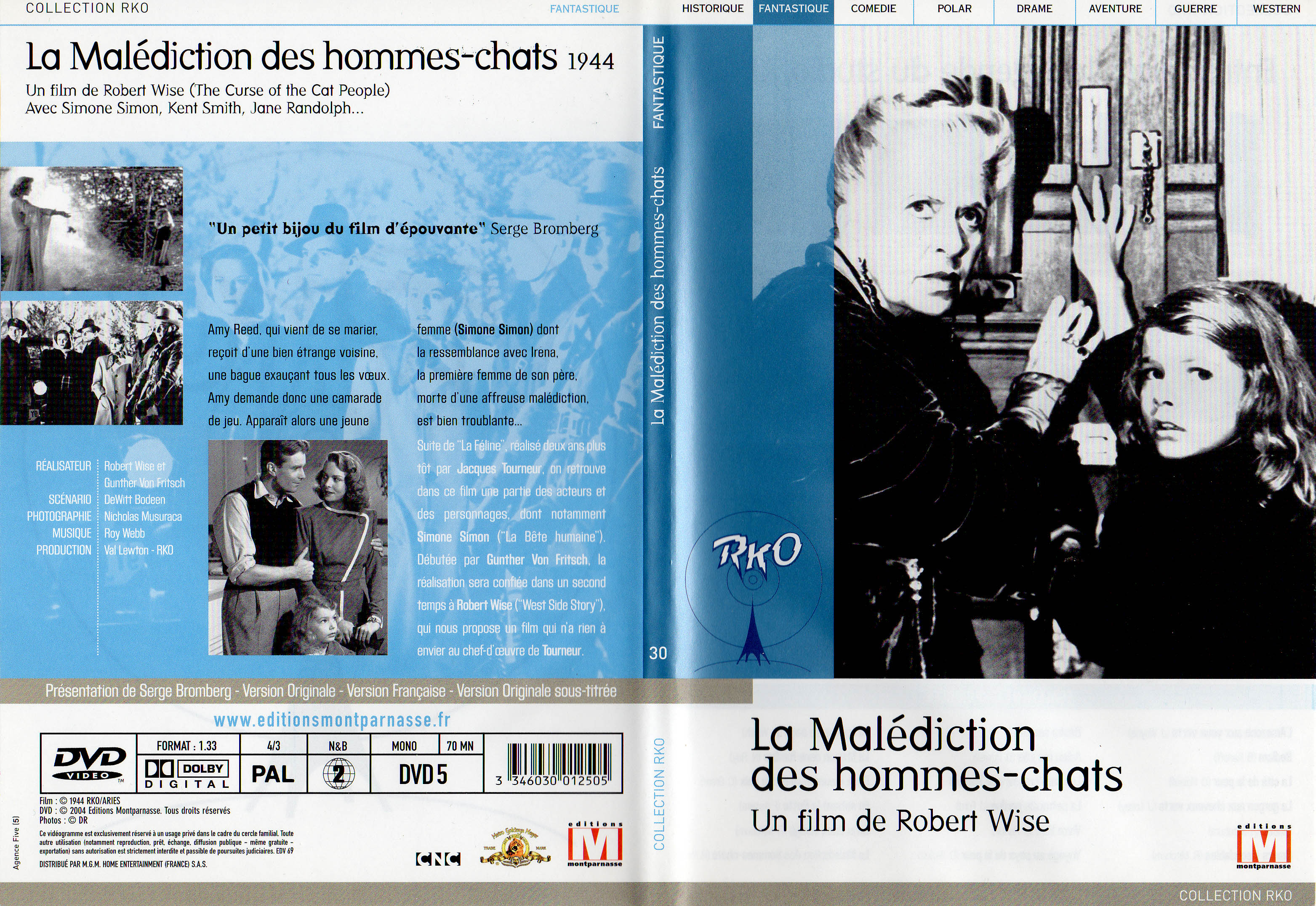 Jaquette DVD La malediction des hommes-chats v2
