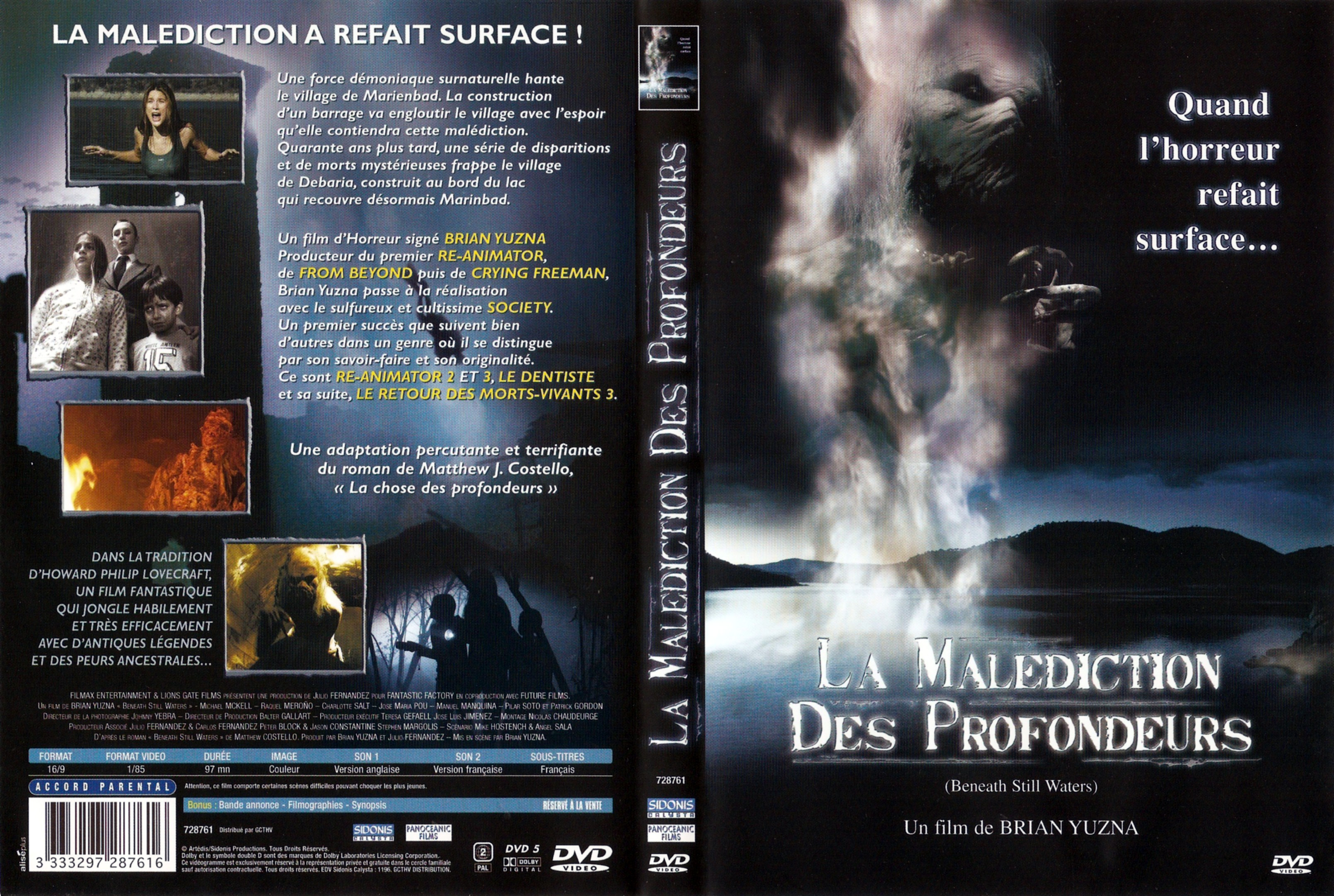 Jaquette DVD La maldiction des profondeurs