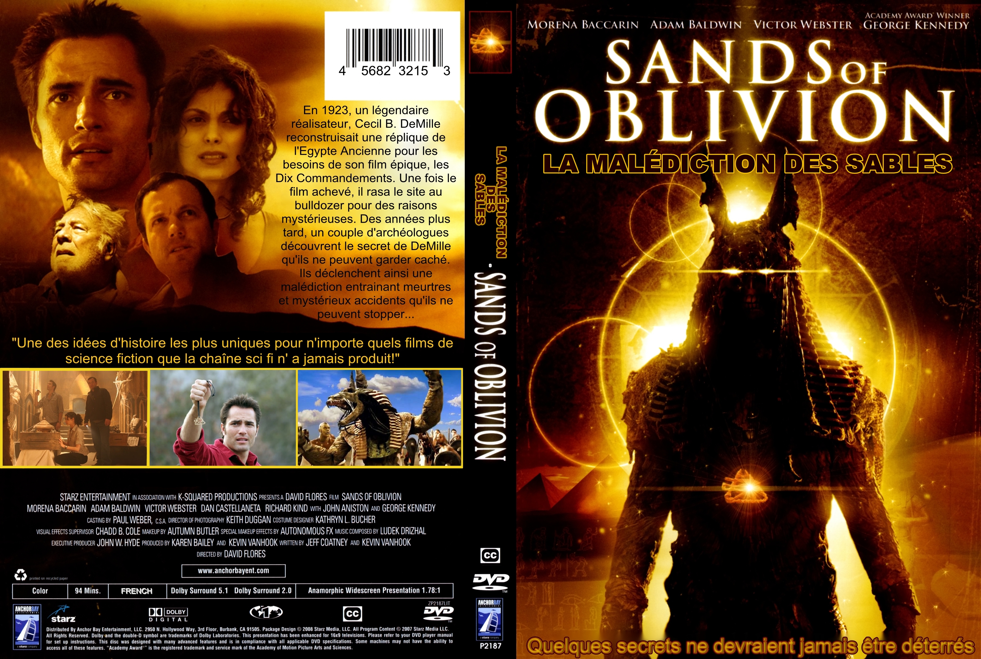Jaquette DVD La maldiction des sables (Sands Of Oblivion ) custom