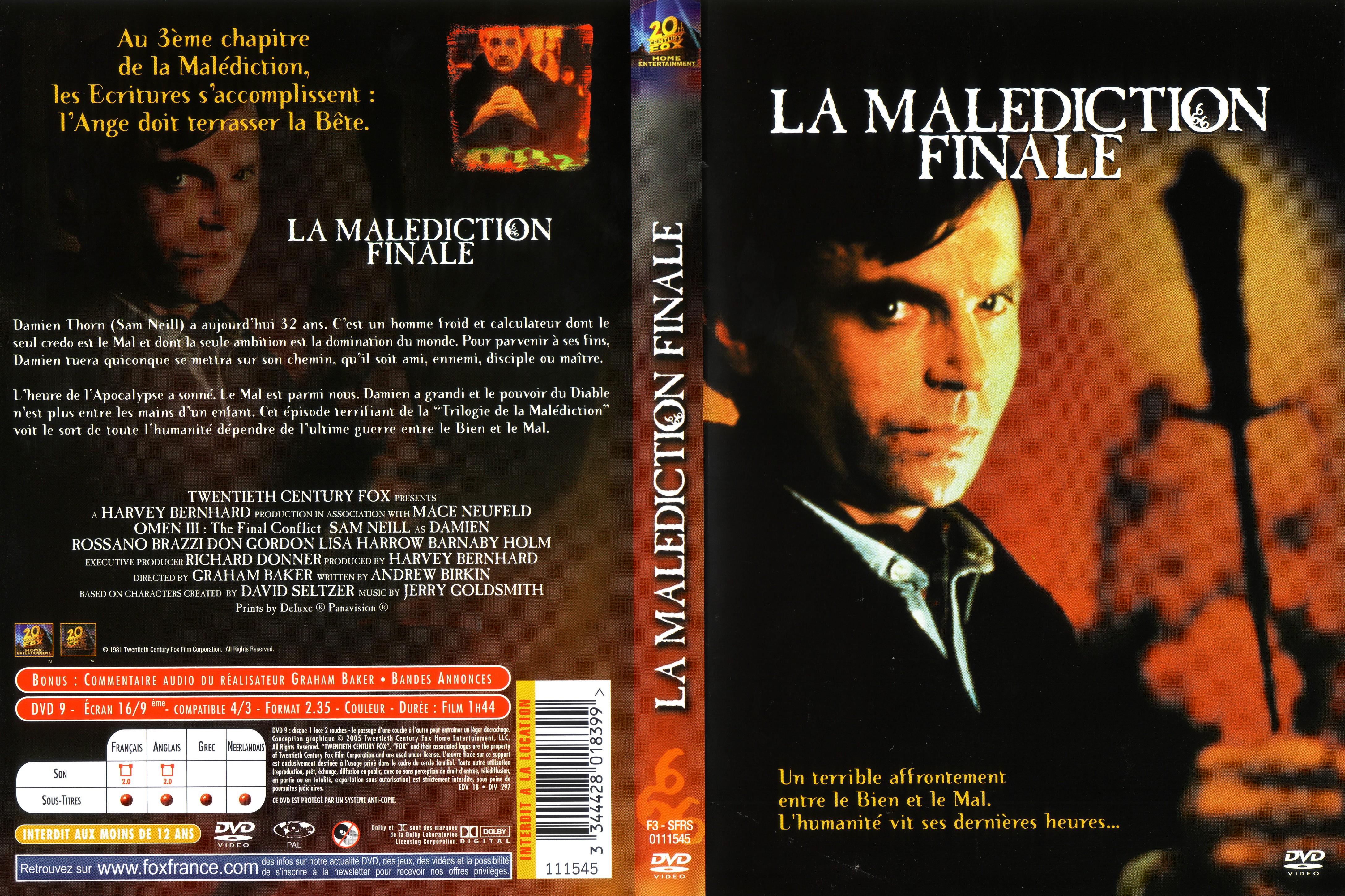 Jaquette DVD La maldiction finale