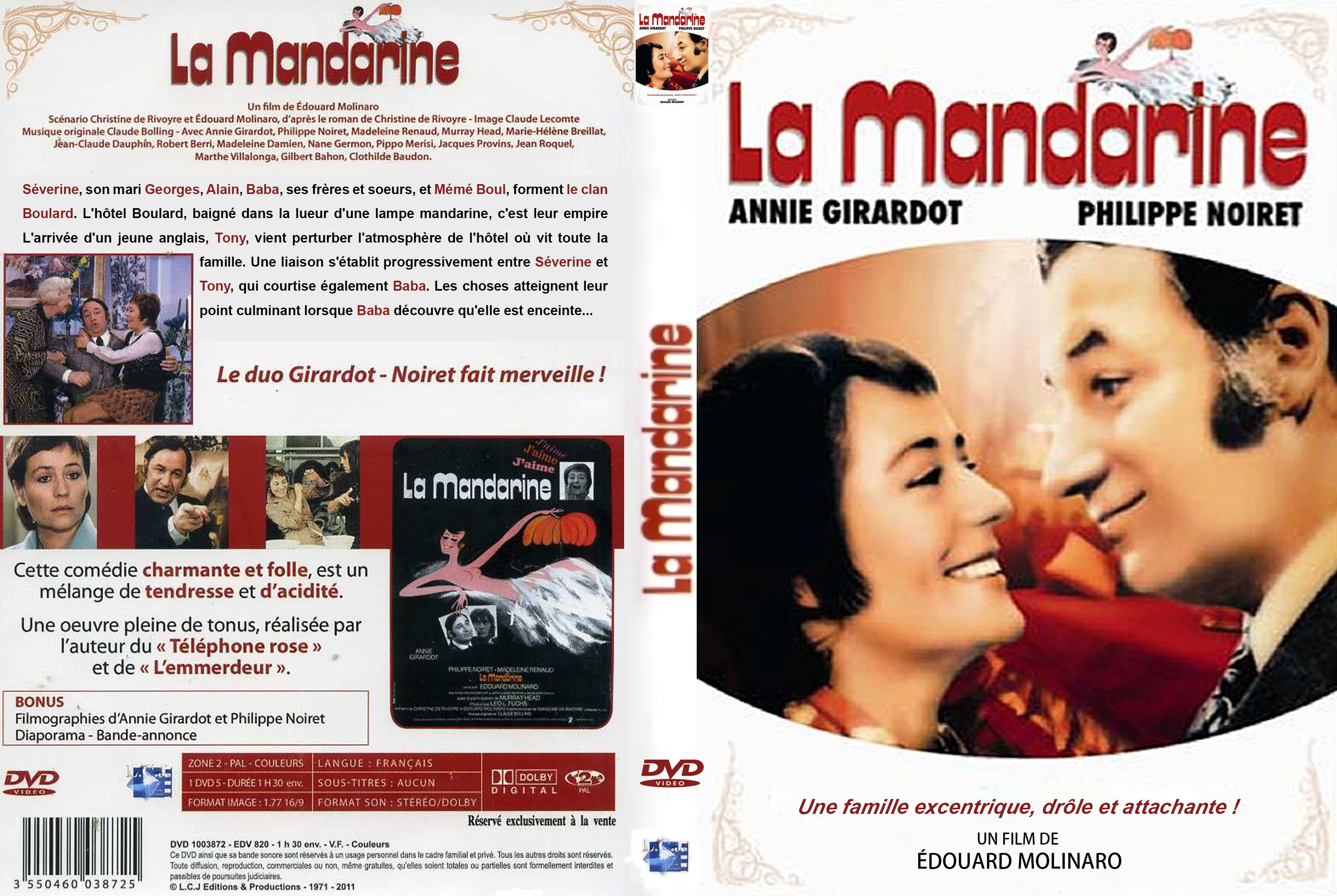 Jaquette DVD La mandarine custom