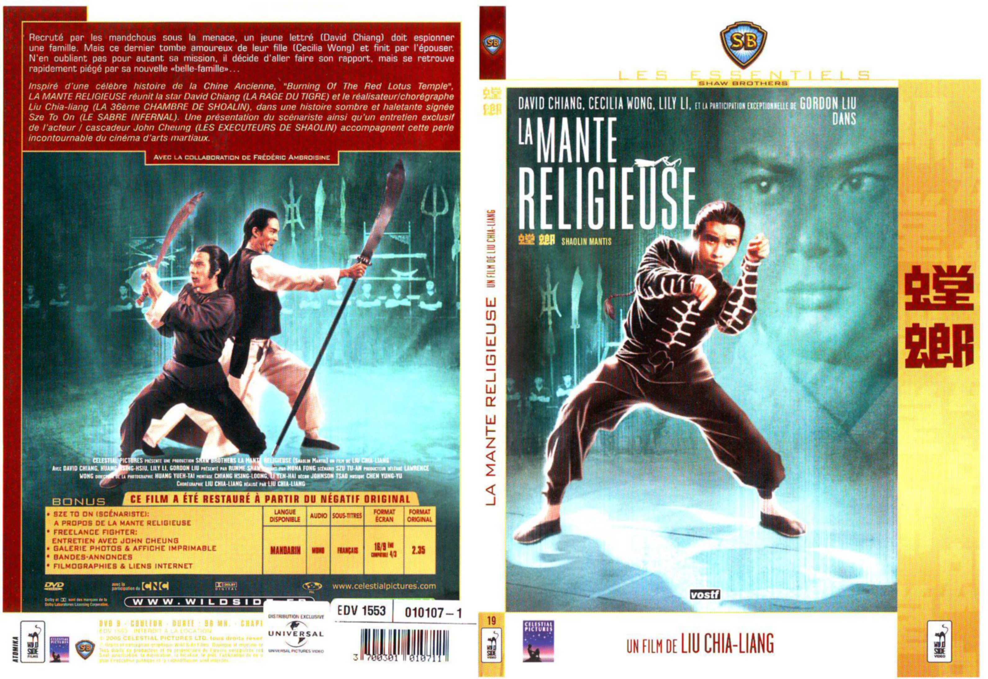 Jaquette DVD La mante religieuse