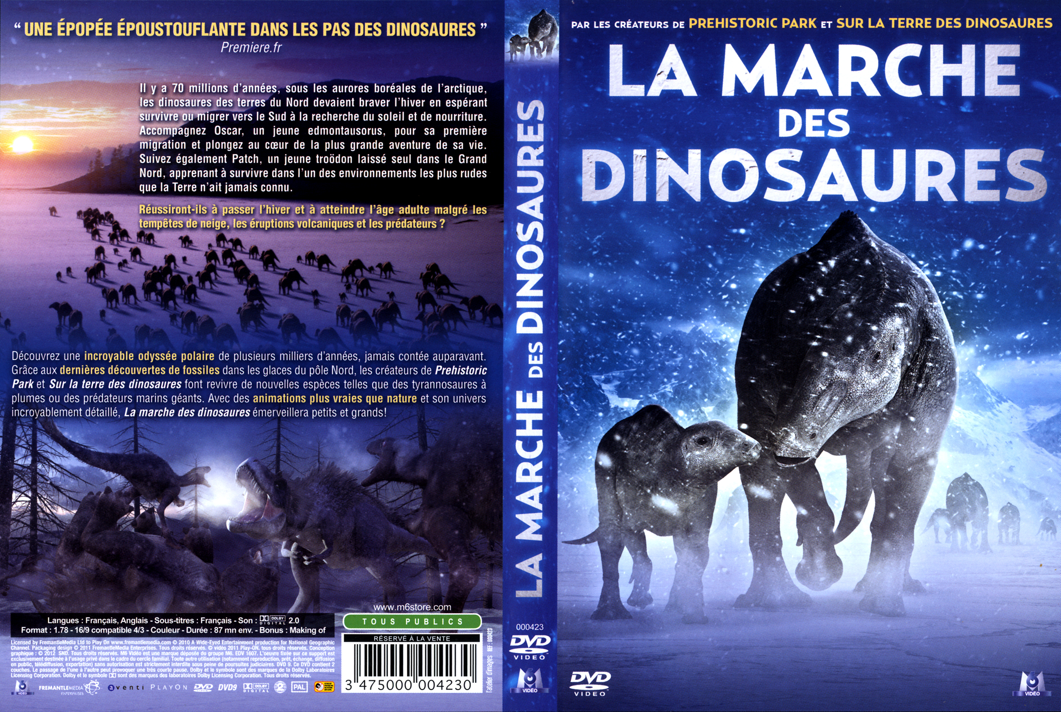 Jaquette DVD La marche des Dinosaures