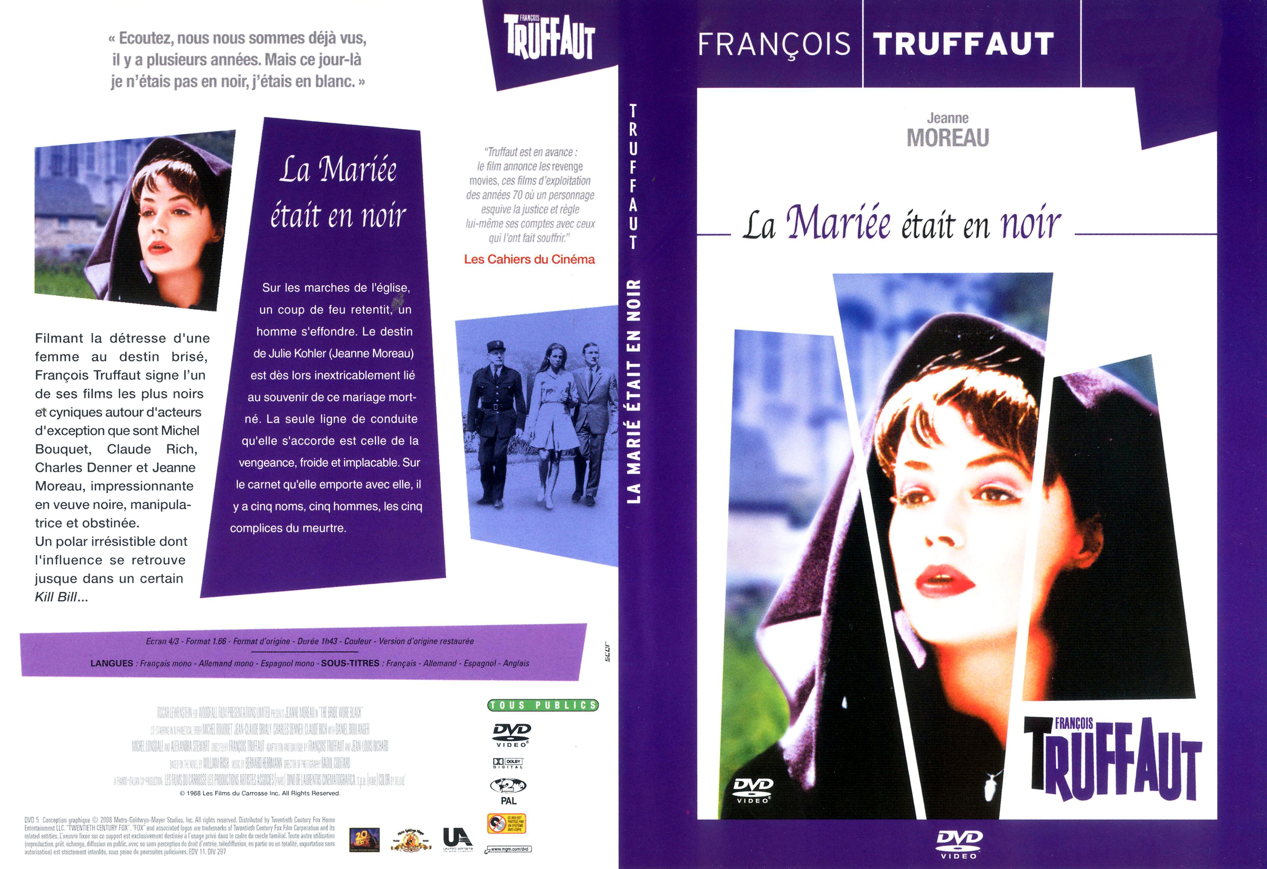 Jaquette DVD La marie tait en noir - SLIM