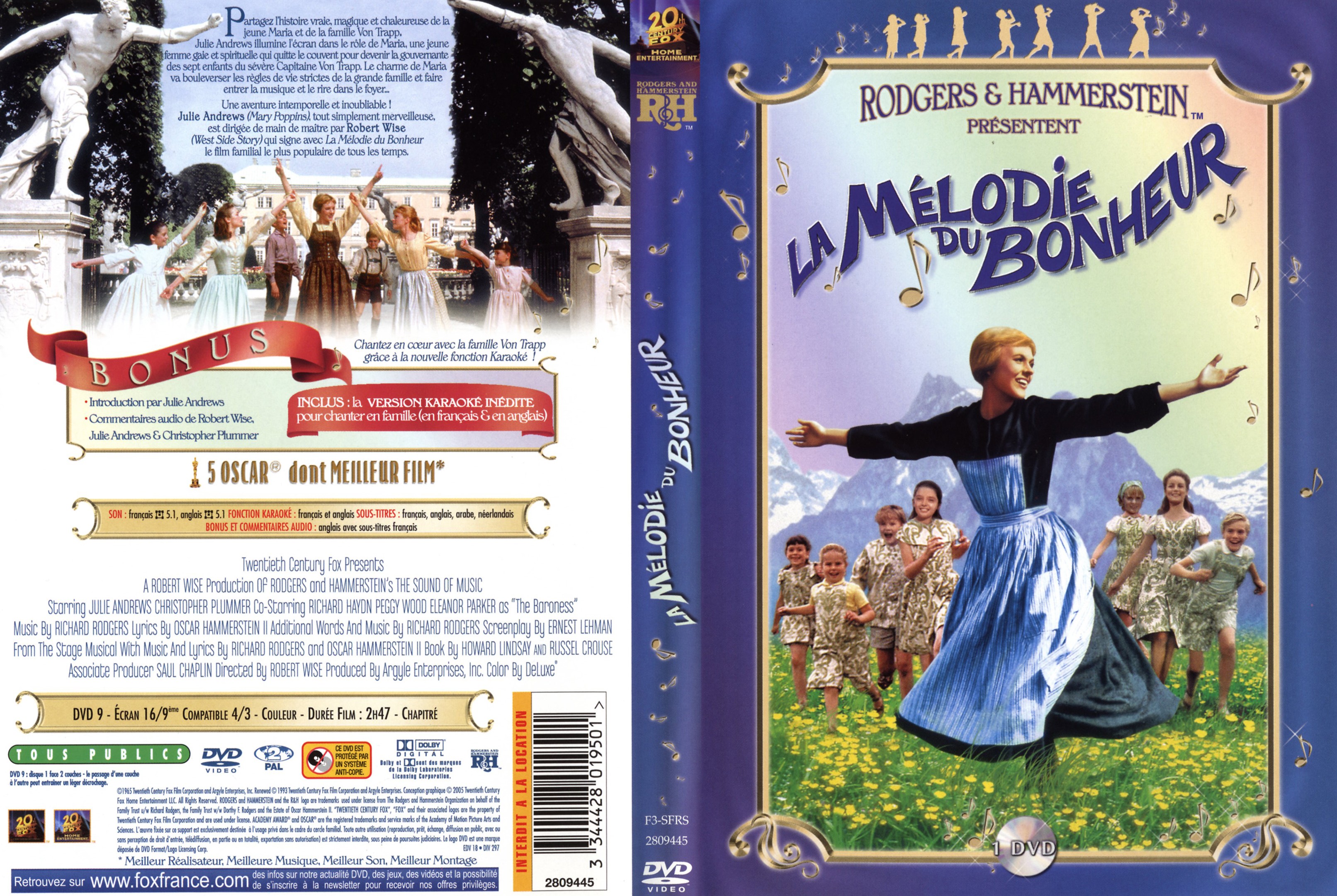 Jaquette DVD La mlodie du bonheur