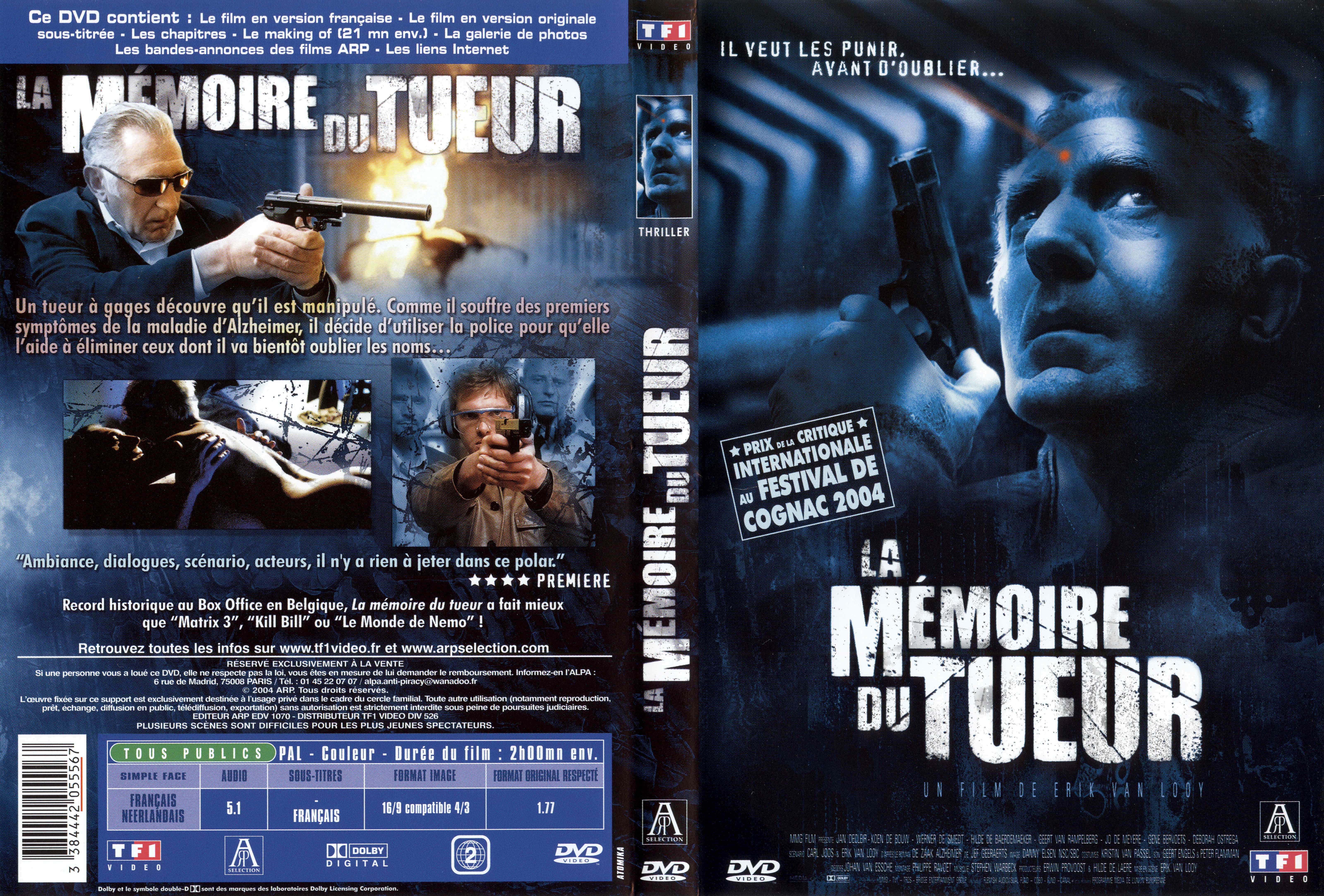 Jaquette DVD La mmoire du tueur