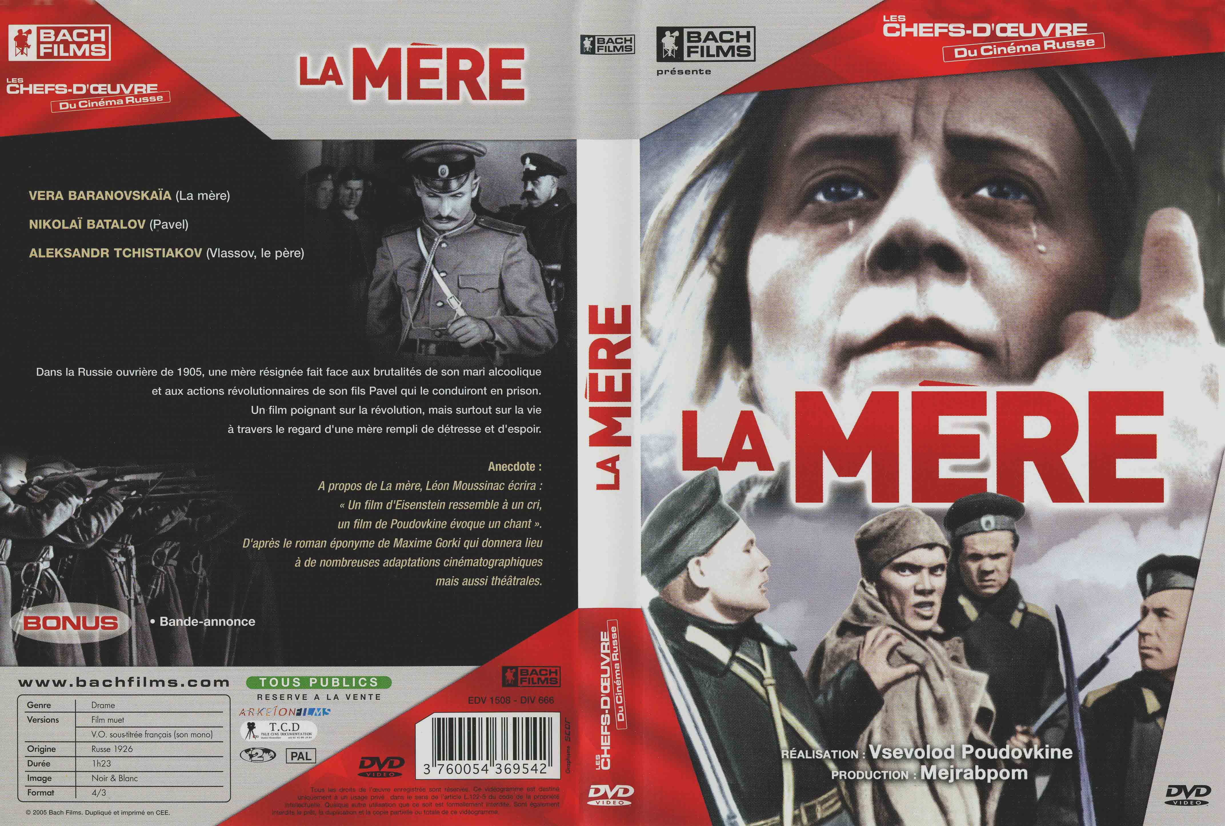 Jaquette DVD La mre