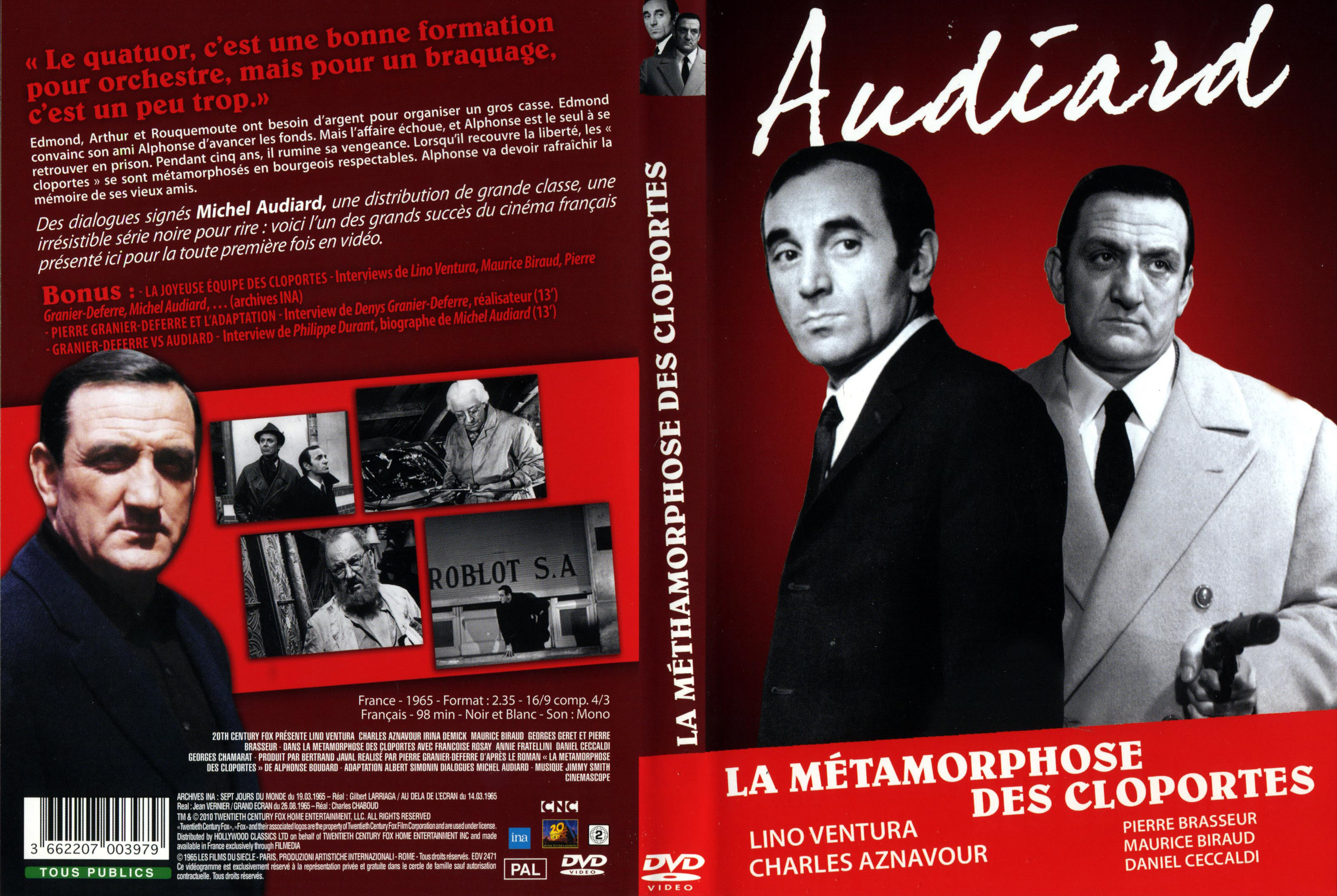 Jaquette DVD La mtamorphose des cloportes v2