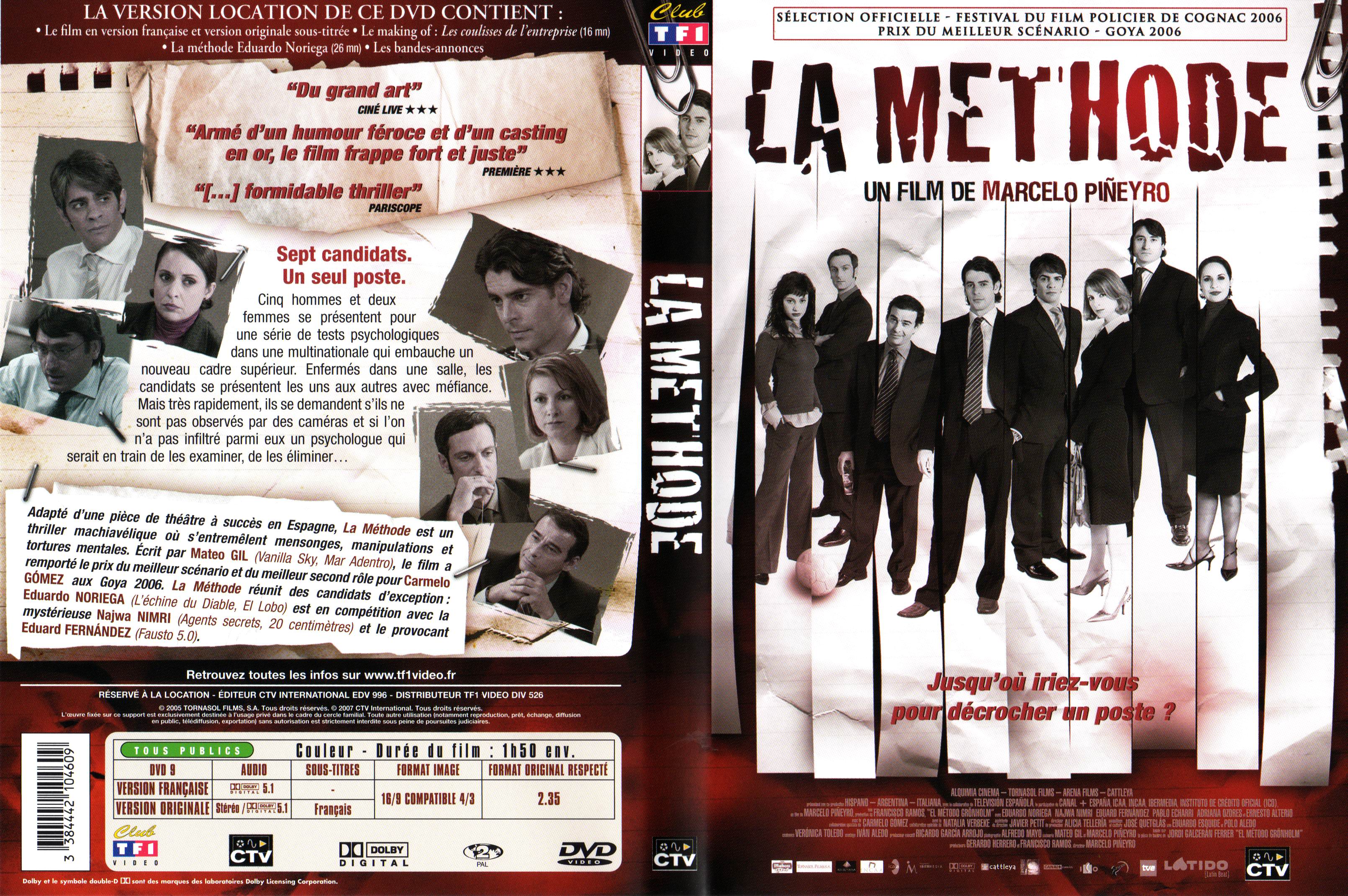 Jaquette DVD La mthode