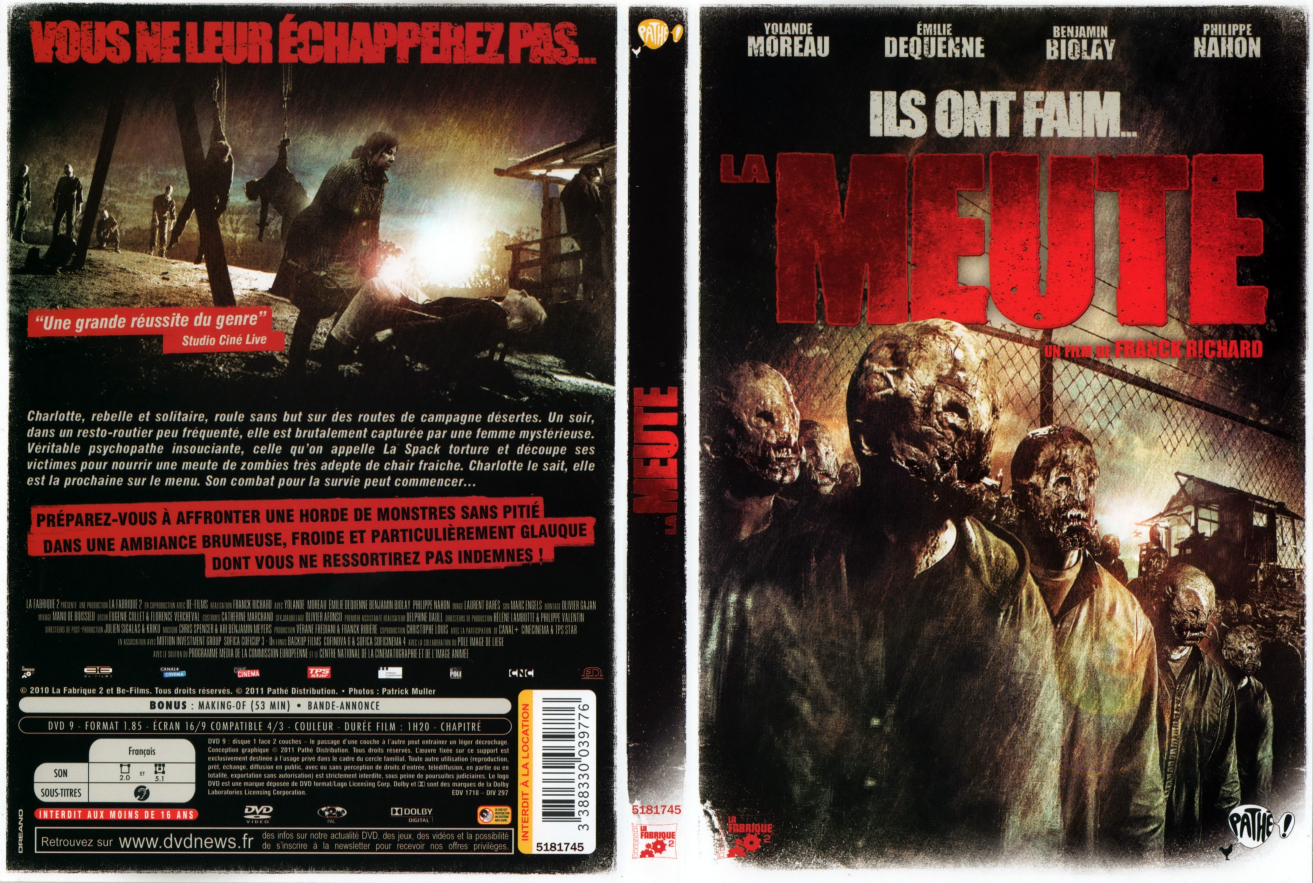 Jaquette DVD La meute (2011)