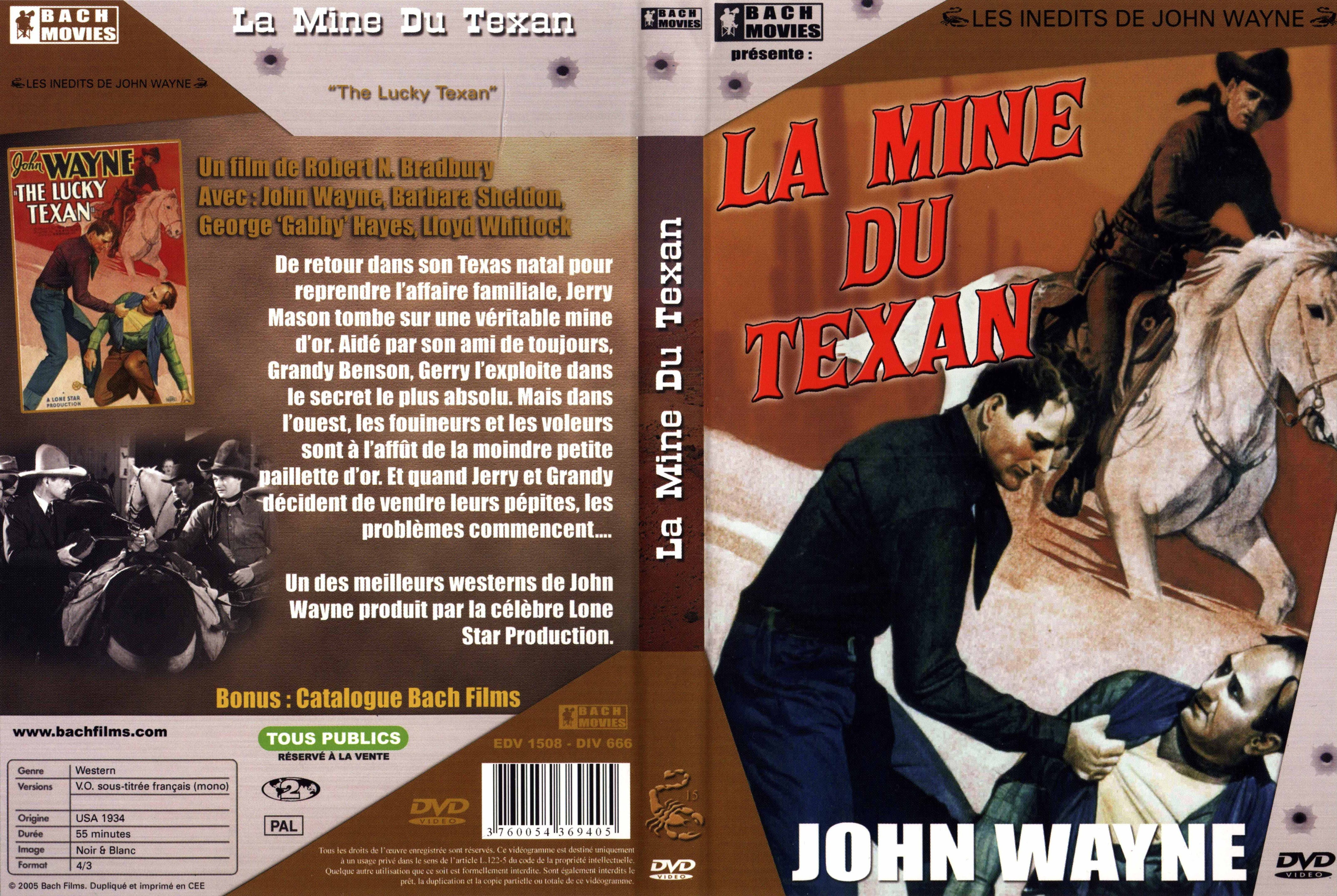 Jaquette DVD La mine du Texan