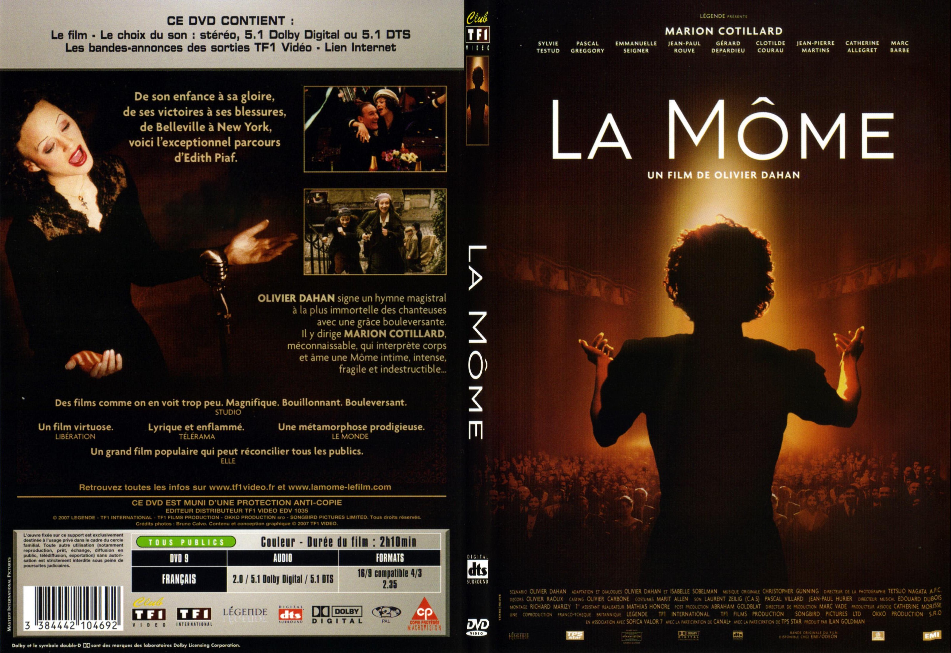 Jaquette DVD La mome - SLIM