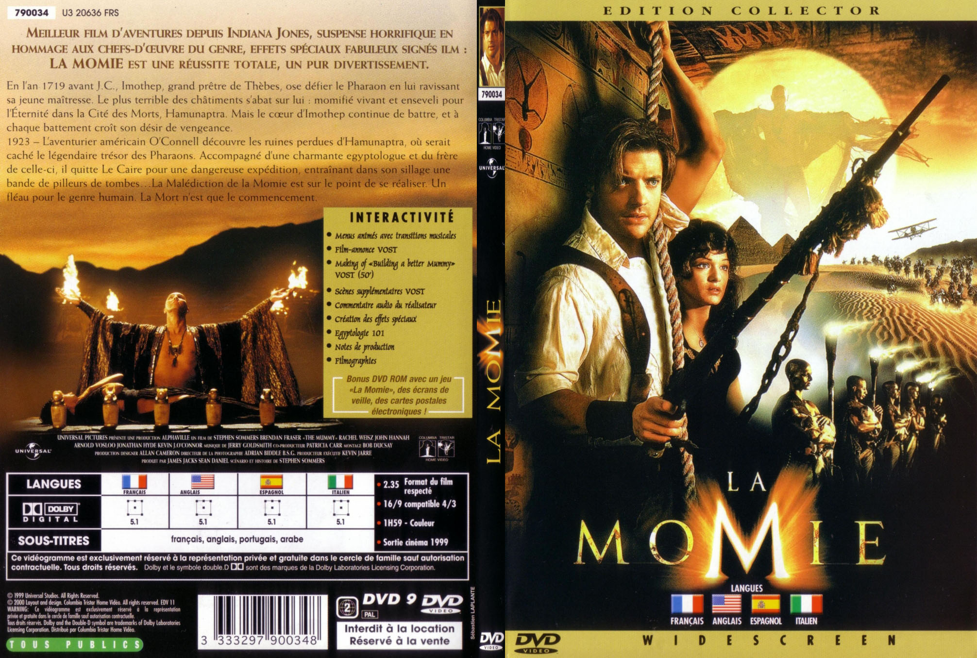 Jaquette DVD La momie - SLIM