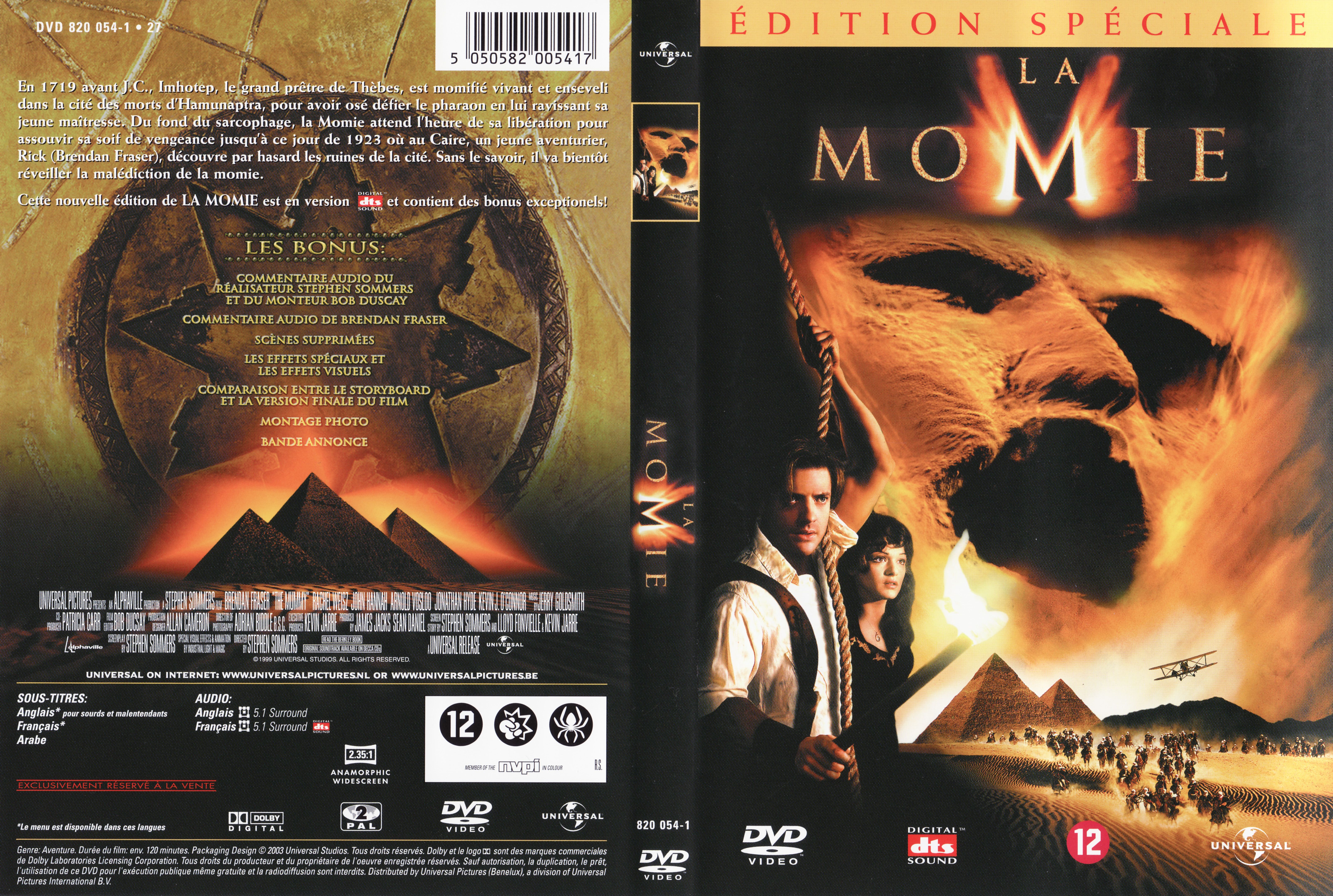 Jaquette DVD La momie v2