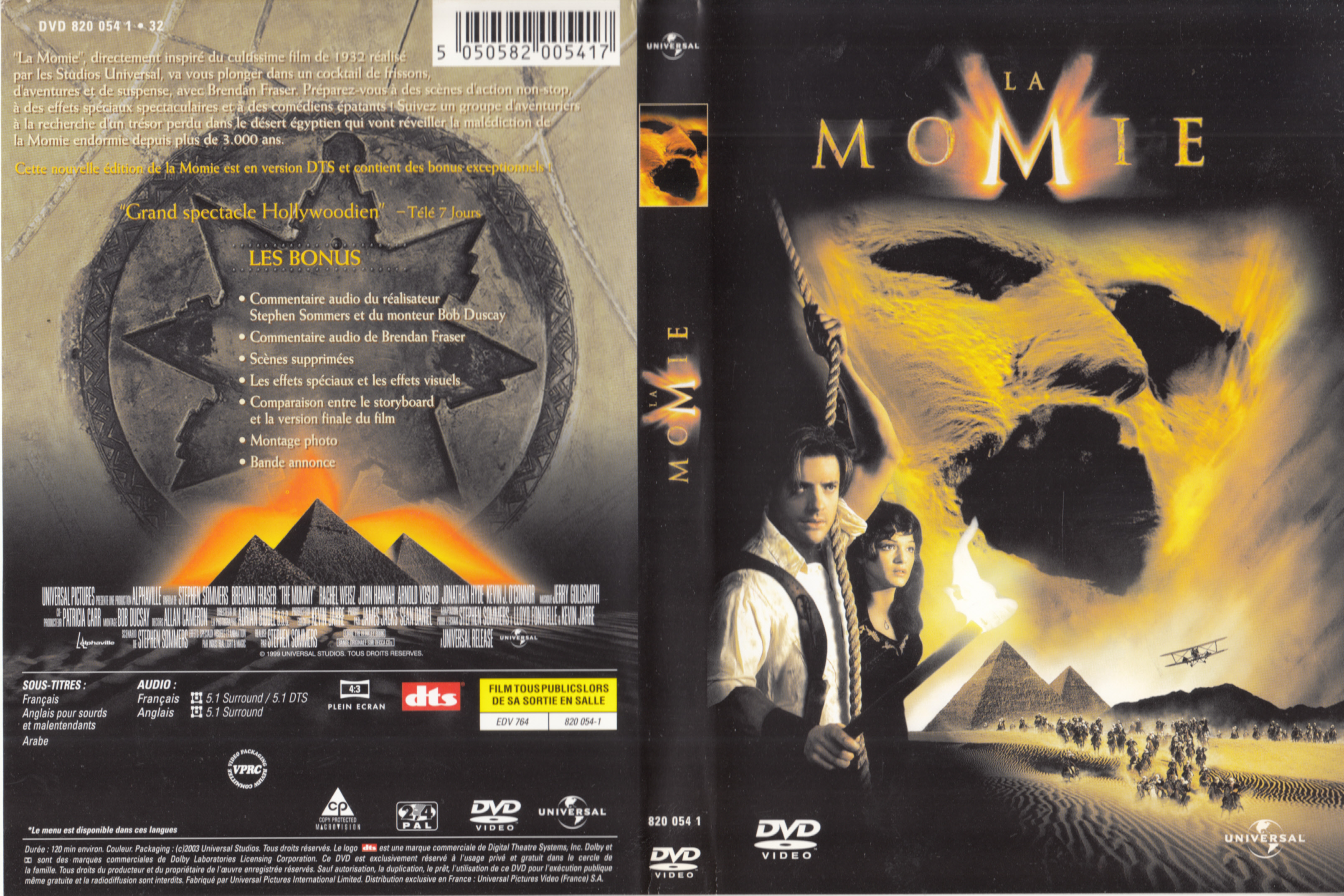Jaquette DVD La momie v4