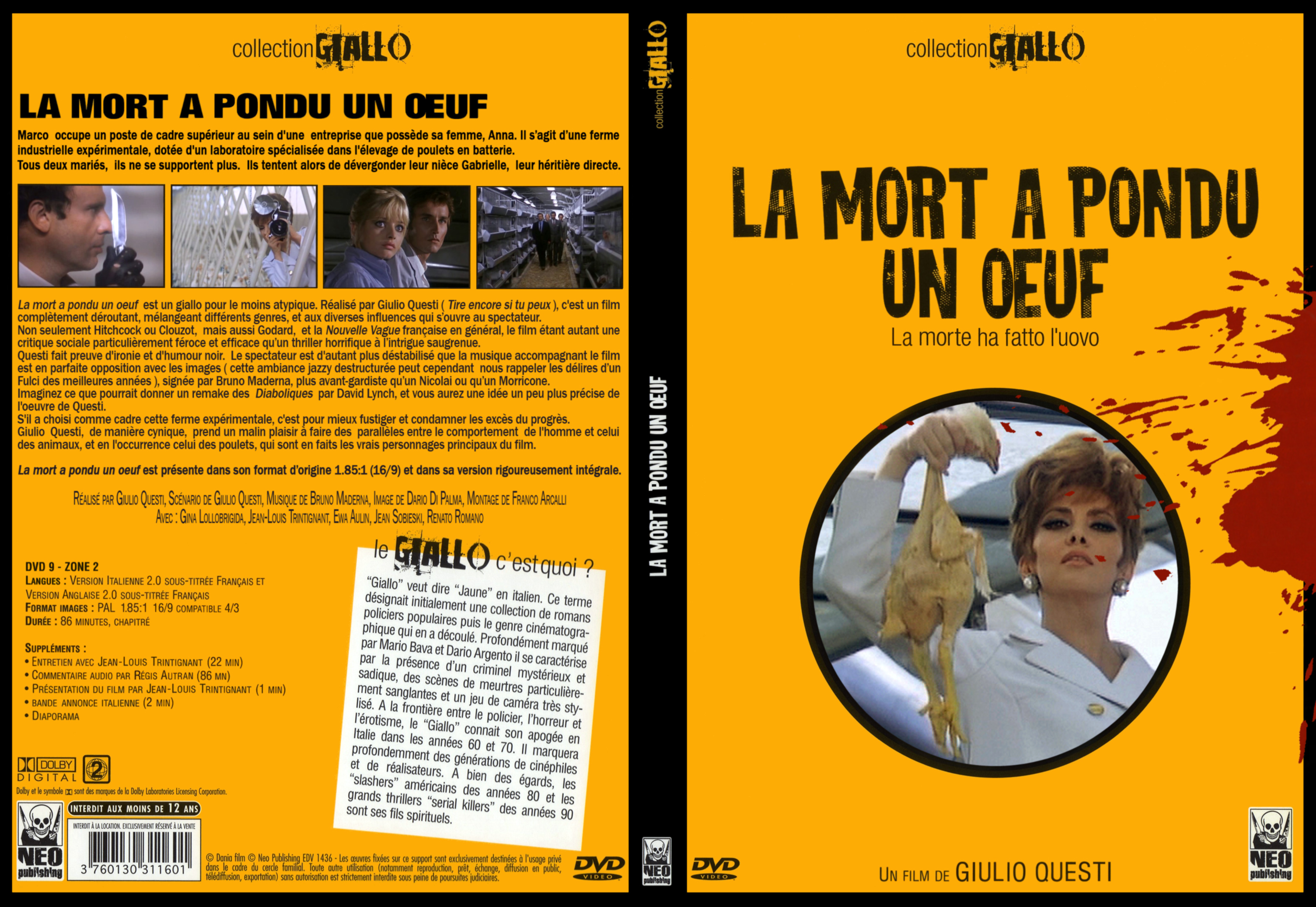 Jaquette DVD La mort a pondu un oeuf