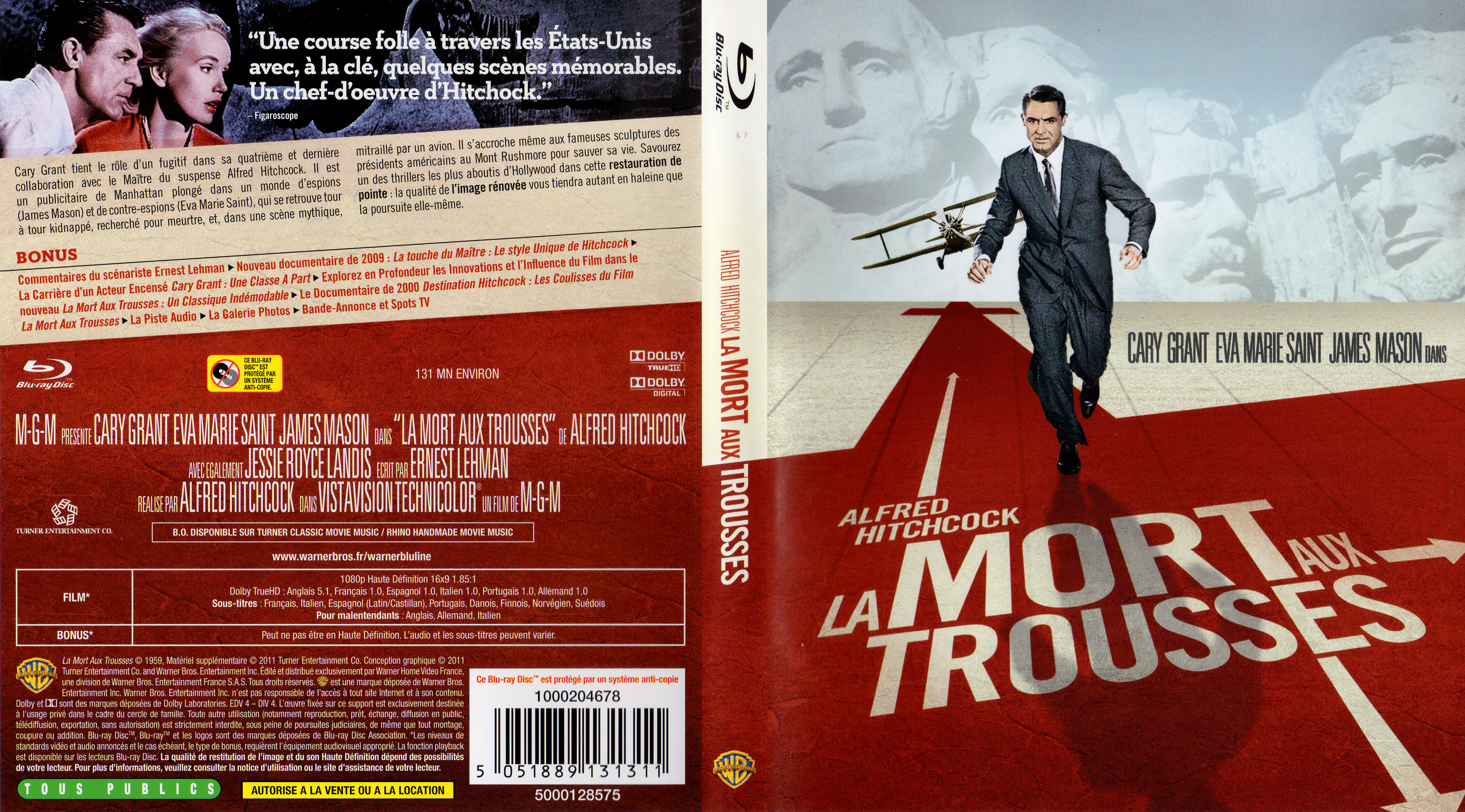 Jaquette DVD La mort aux trousses (BLU-RAY)