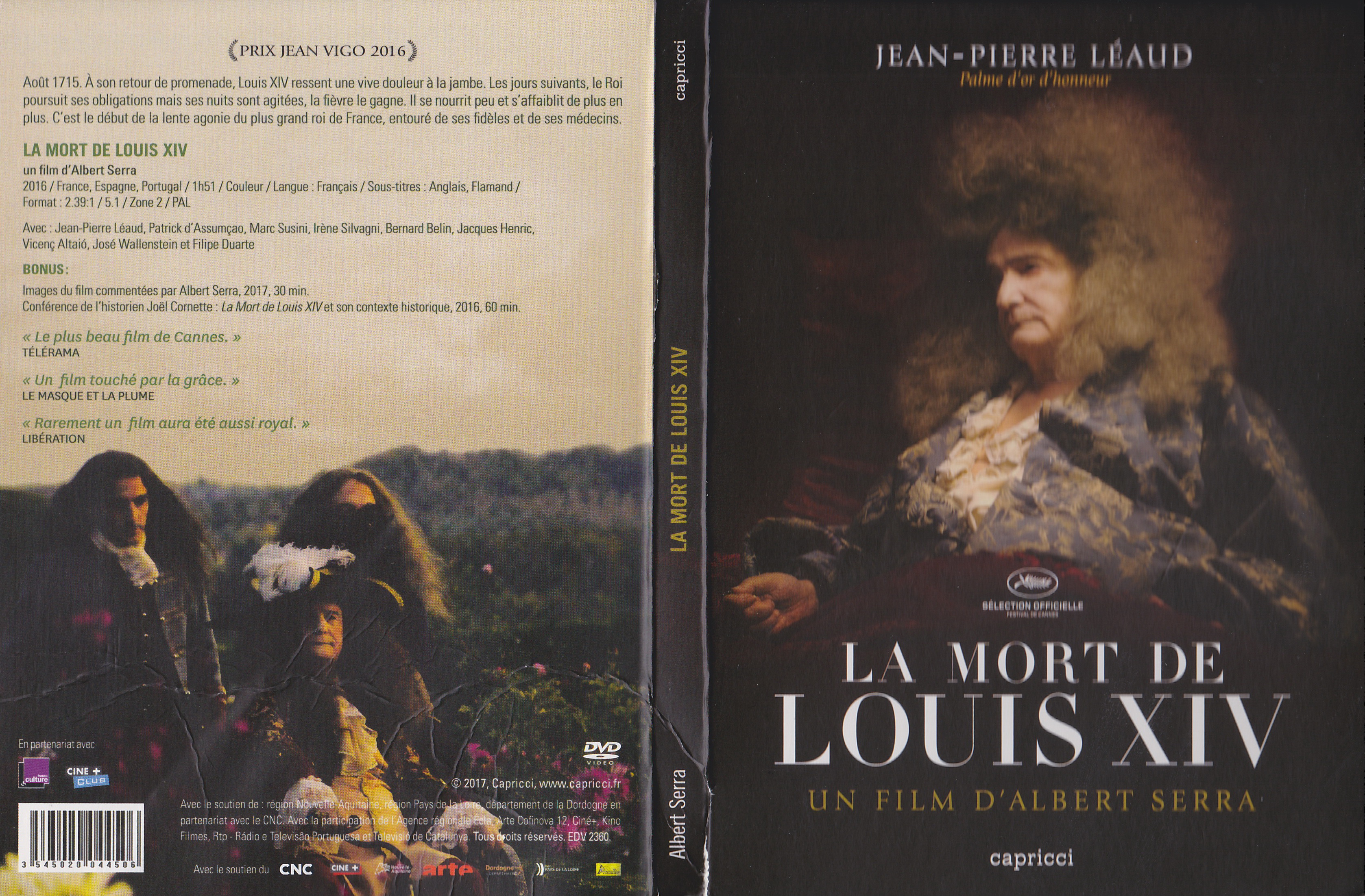 Jaquette DVD La mort de Louis XIV