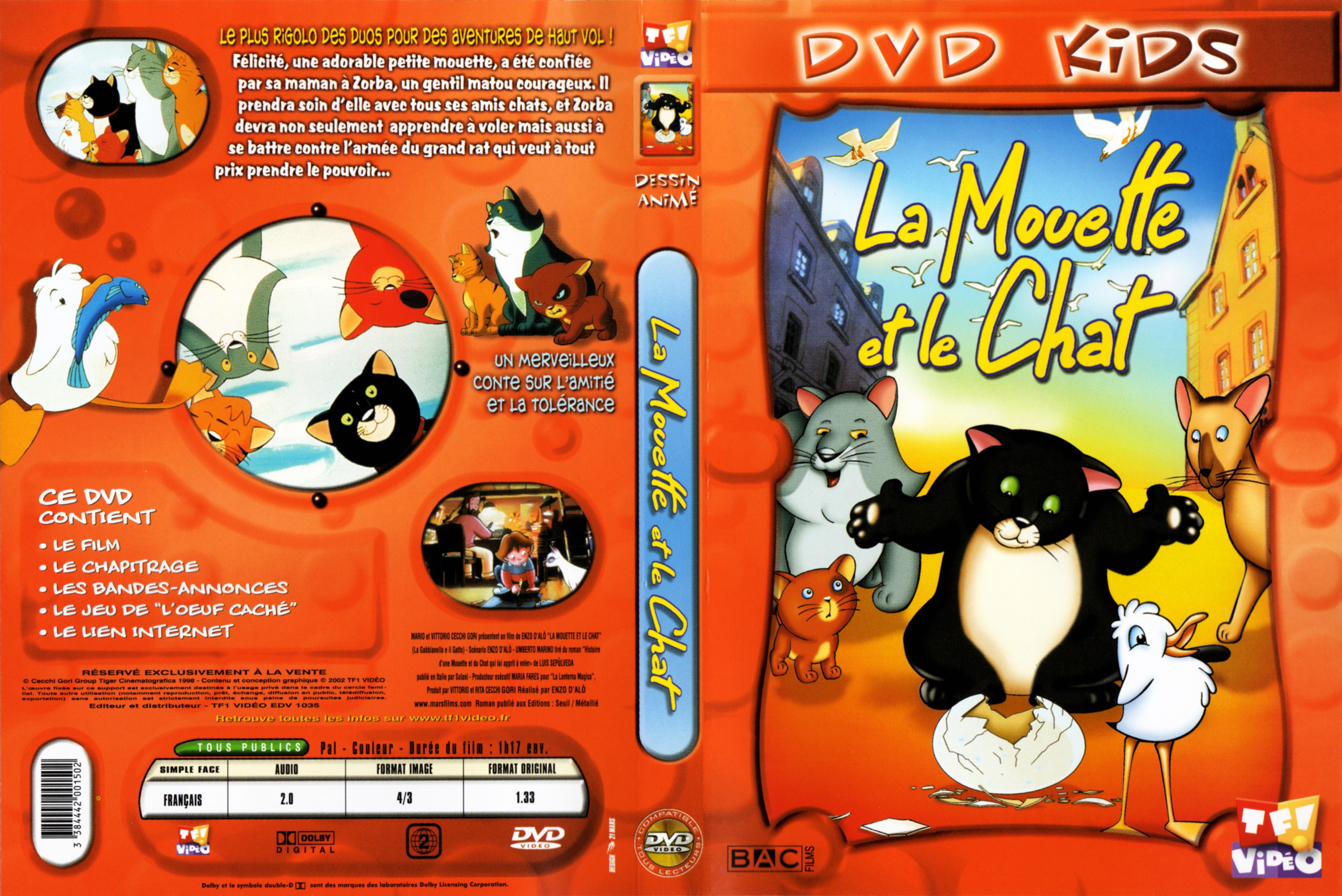 Jaquette DVD La mouette et le chat