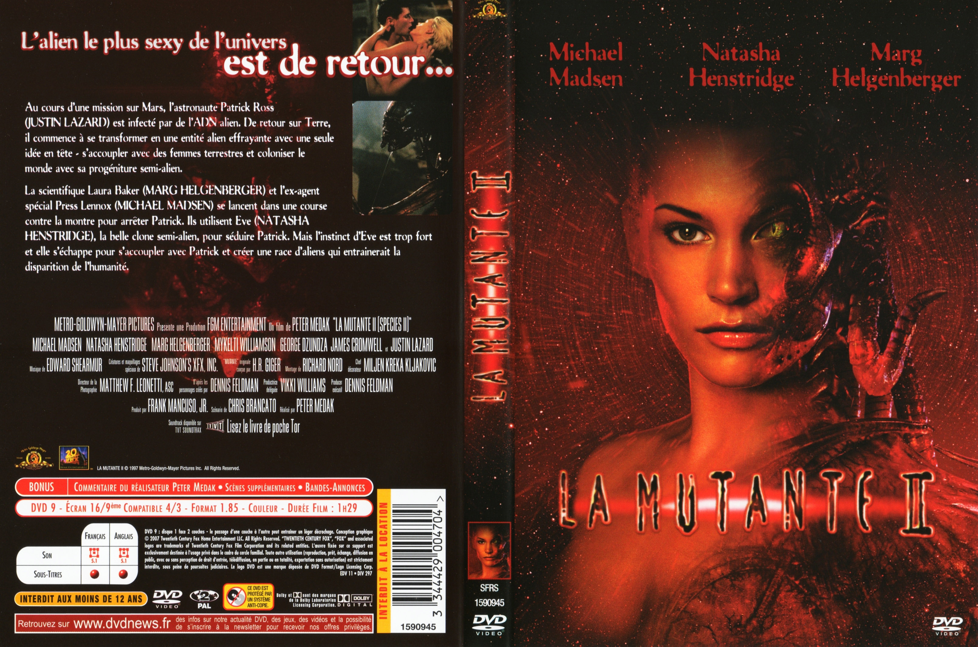 Jaquette DVD La mutante 2 v3