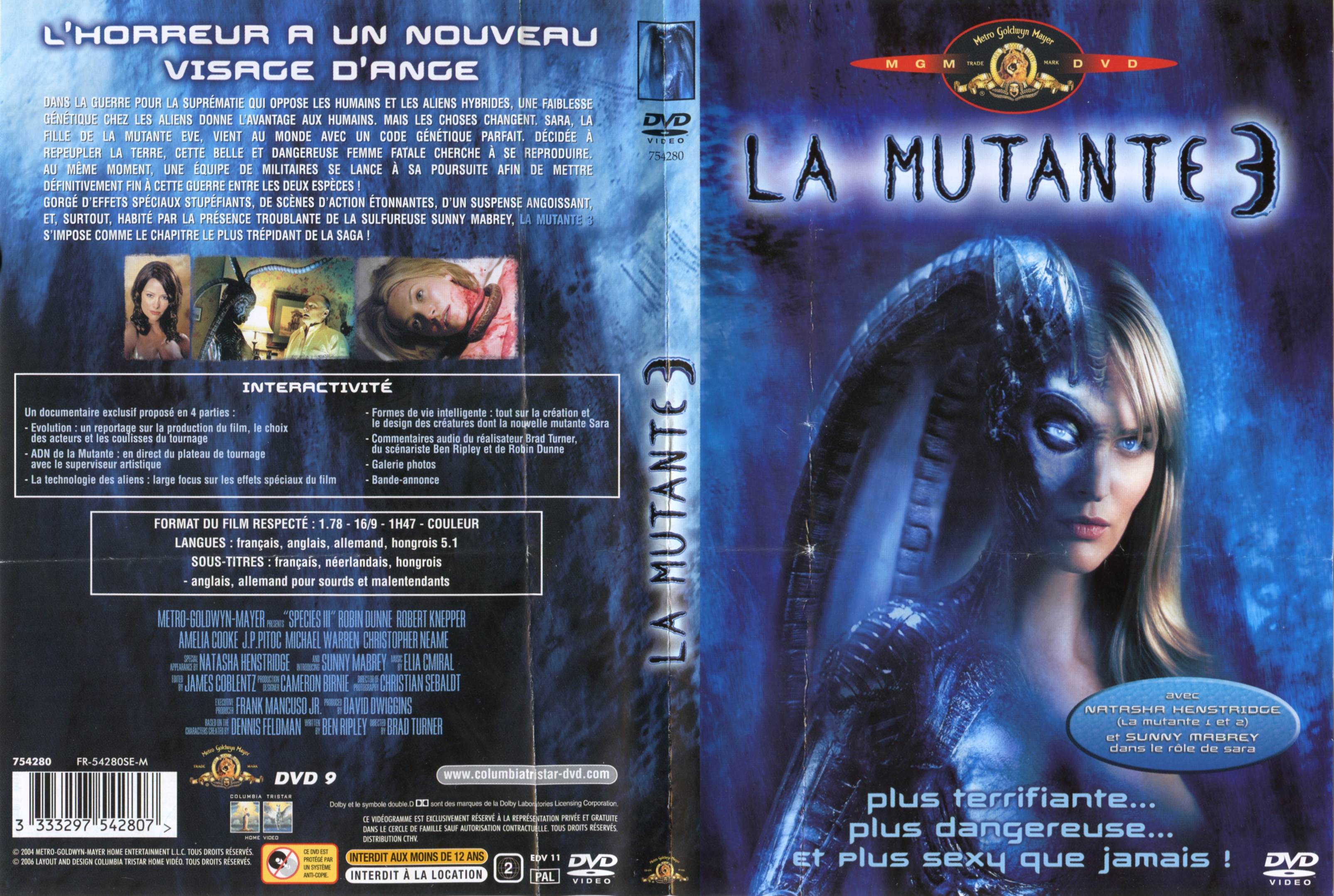 Jaquette DVD La mutante 3 v2
