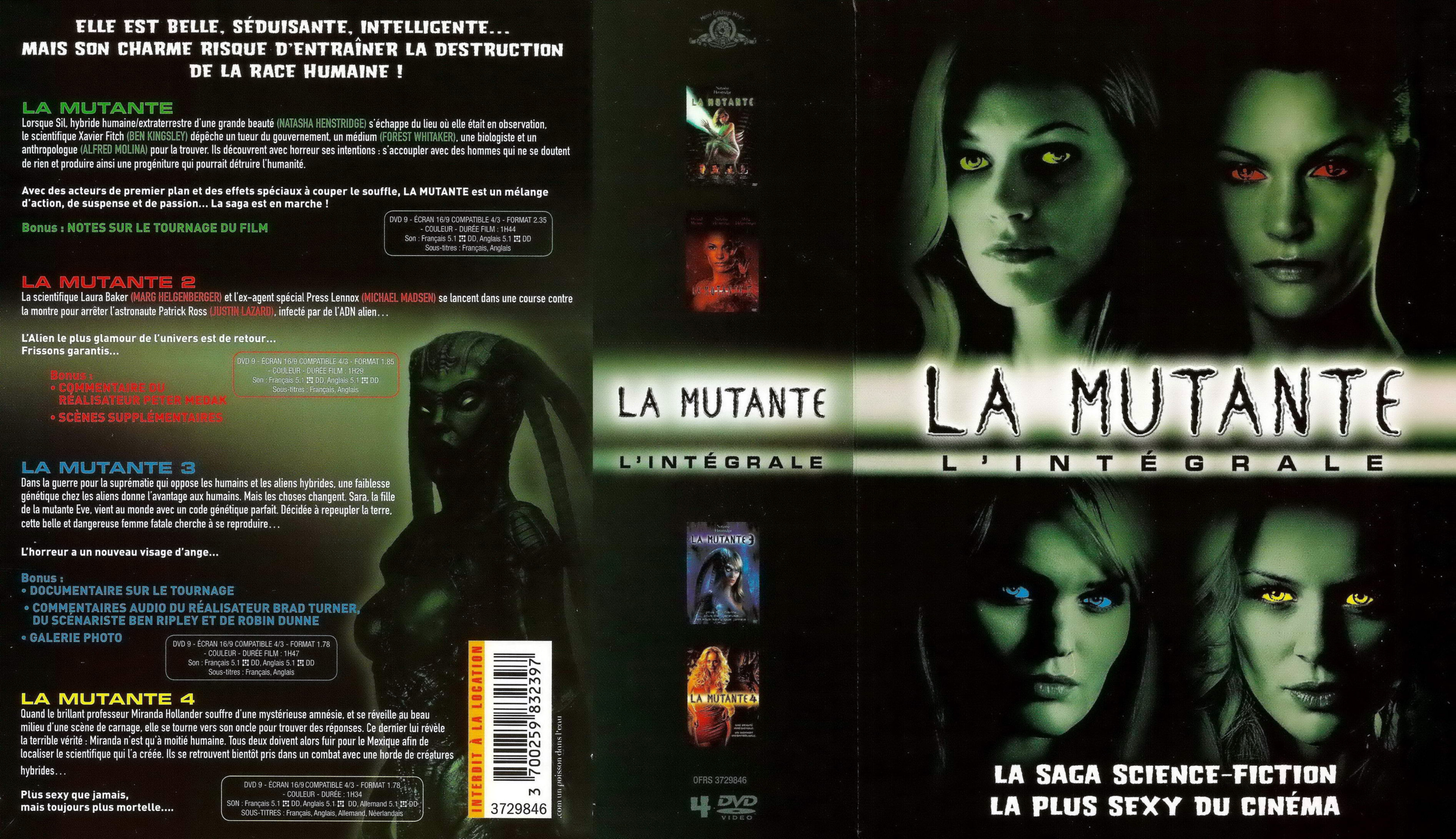 Jaquette DVD La mutante Intgrale COFFRET
