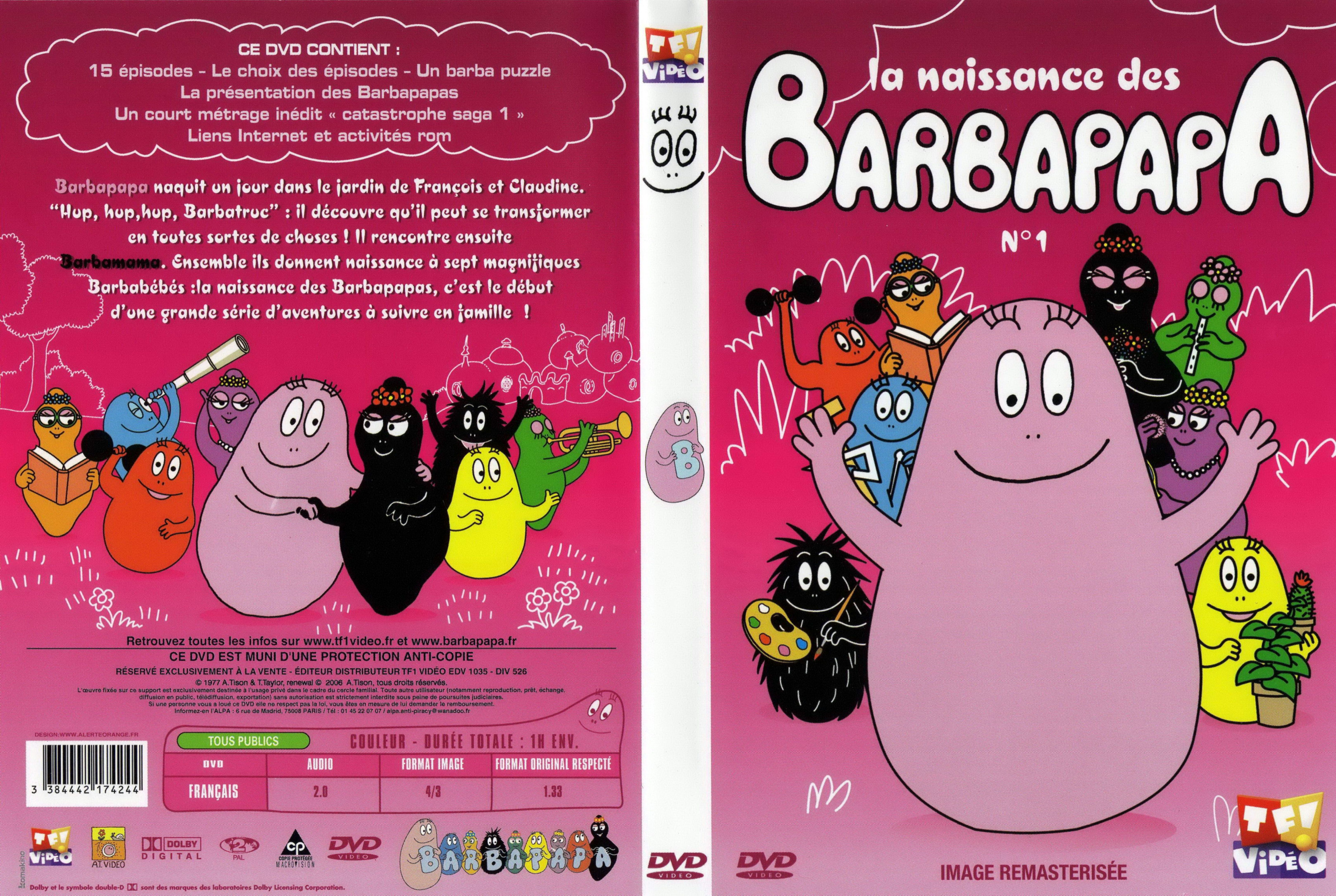 Jaquette DVD La naissance des Barbapapa