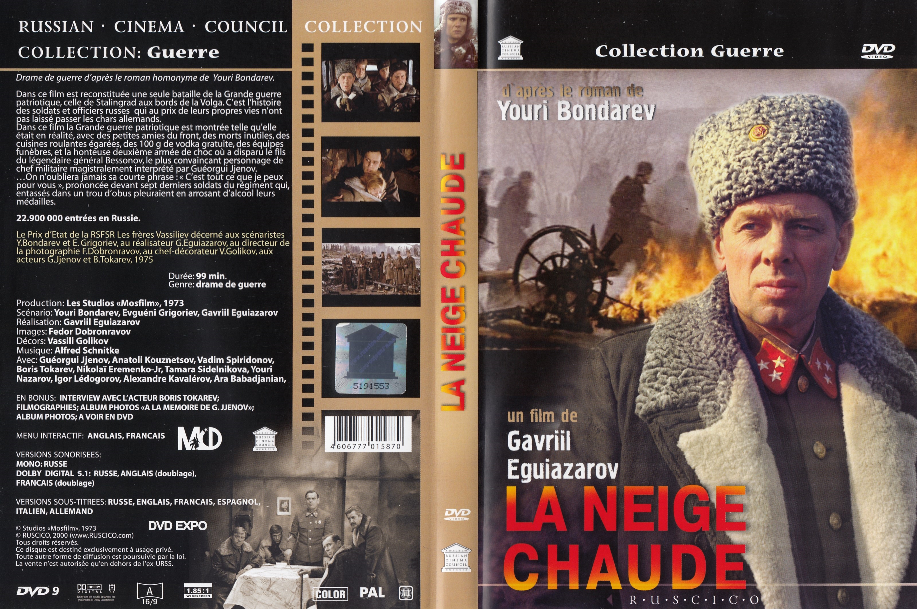 Jaquette DVD La neige chaude