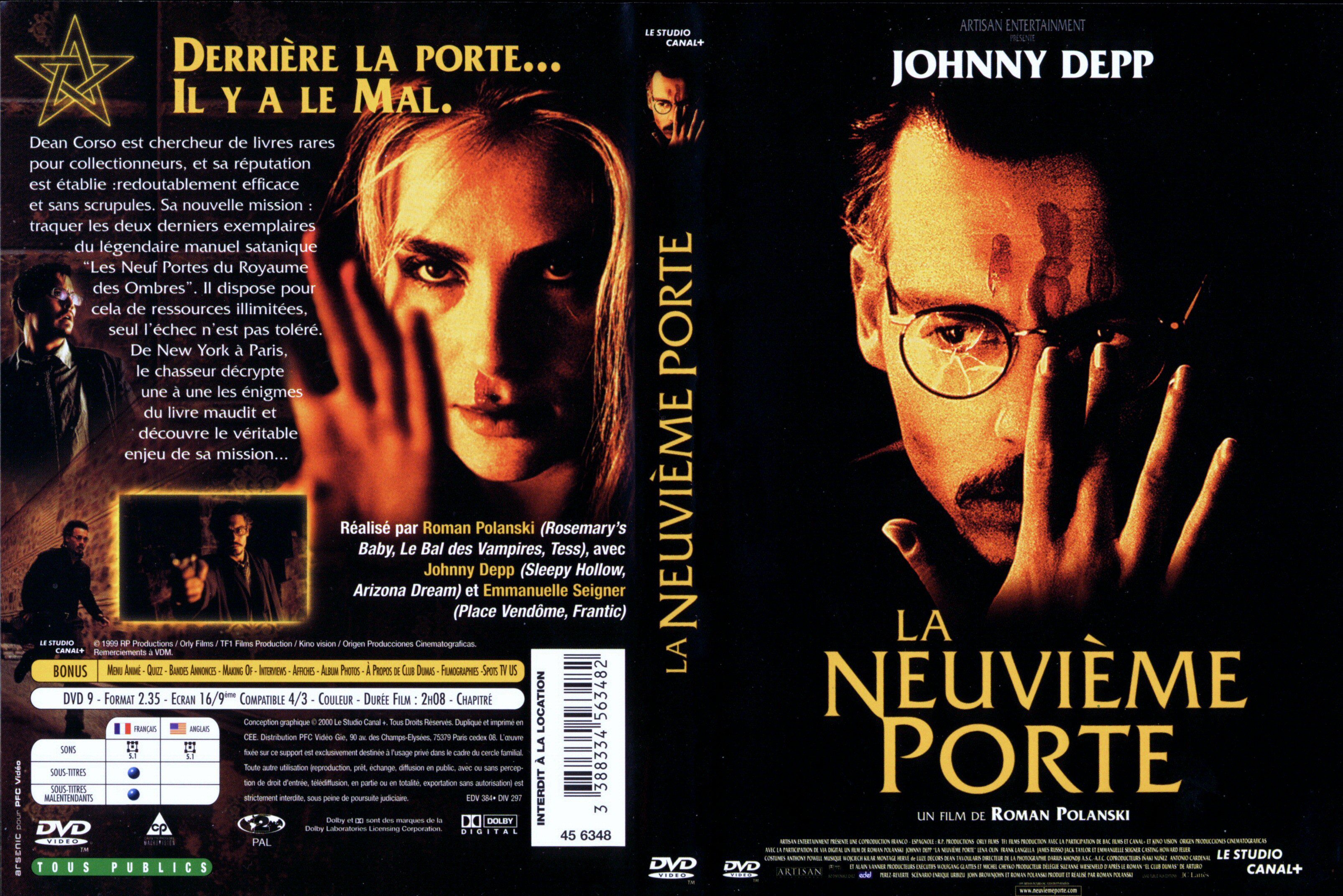 Jaquette DVD La neuvime porte