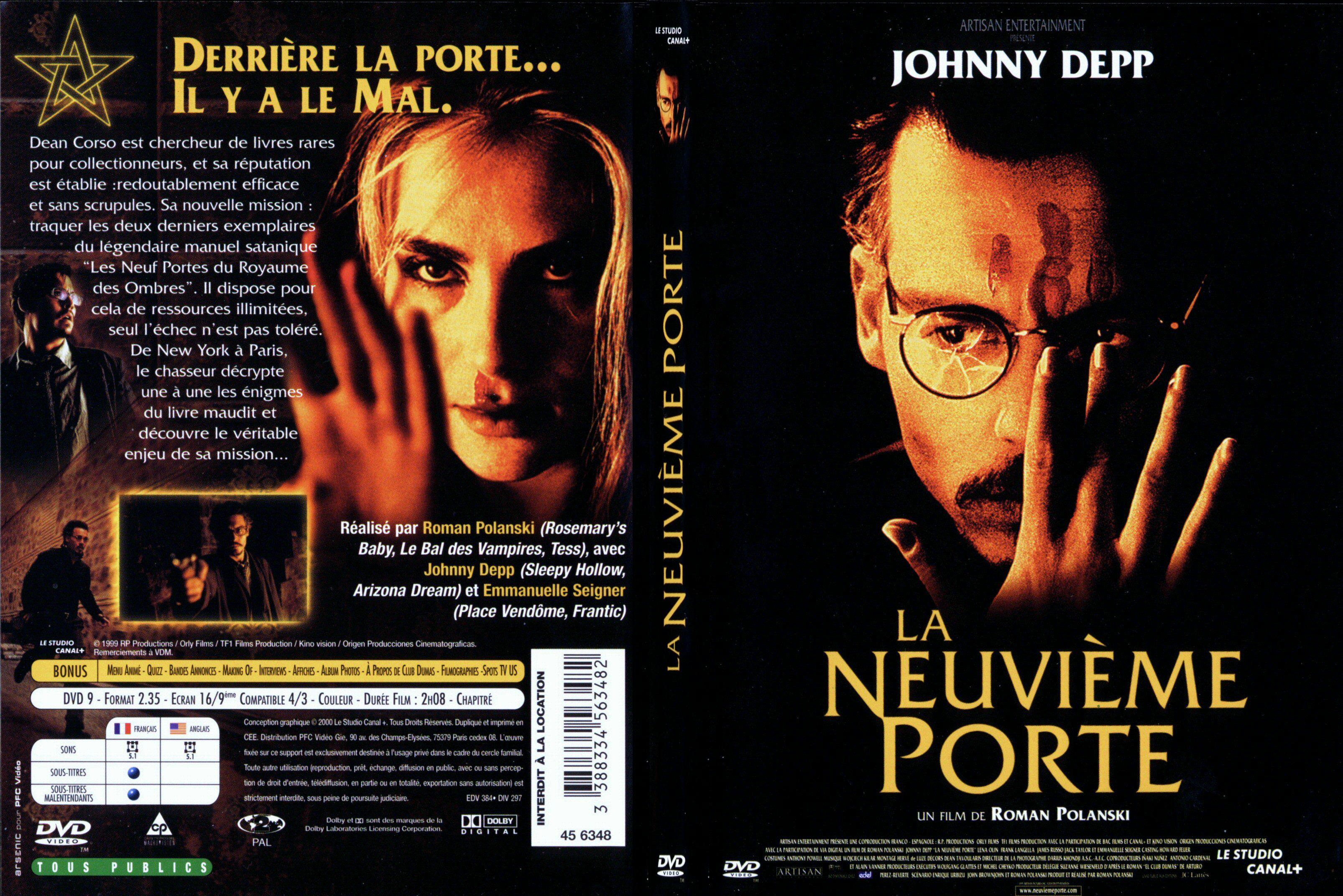 Jaquette DVD La neuvieme porte - SLIM