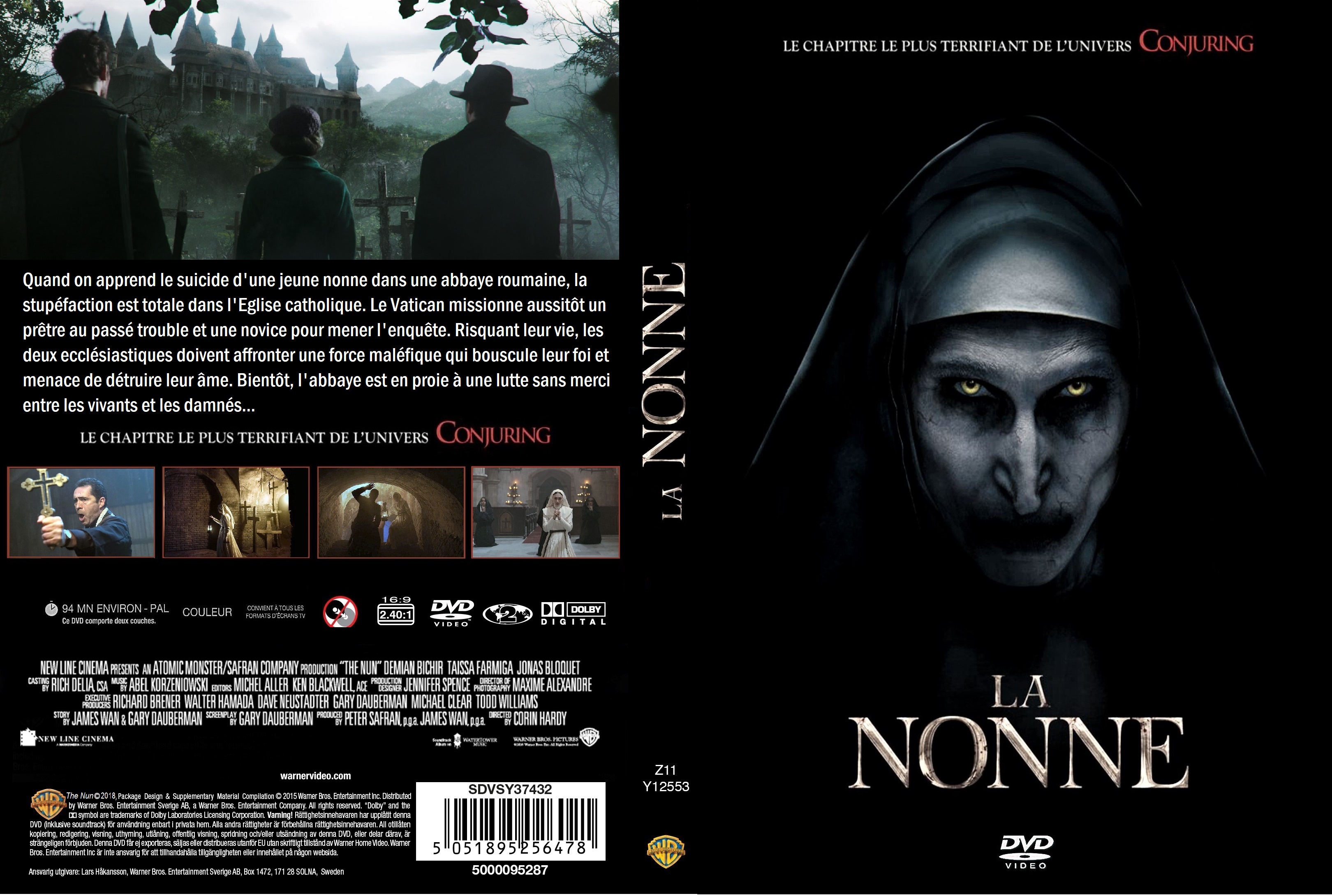 Jaquette DVD La nonne (2018) custom