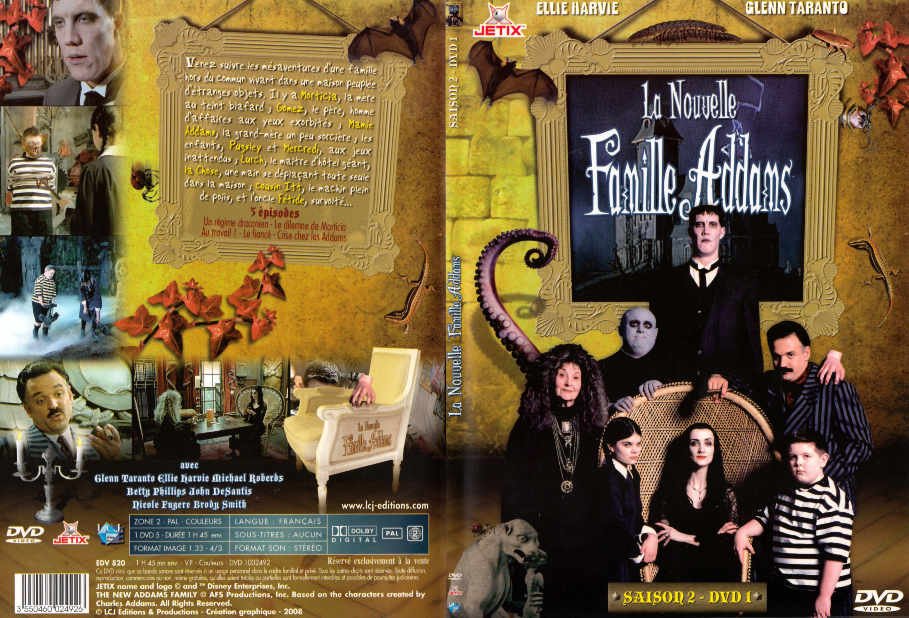 Jaquette DVD La nouvelle famille Addams Saison 2 DVD 1