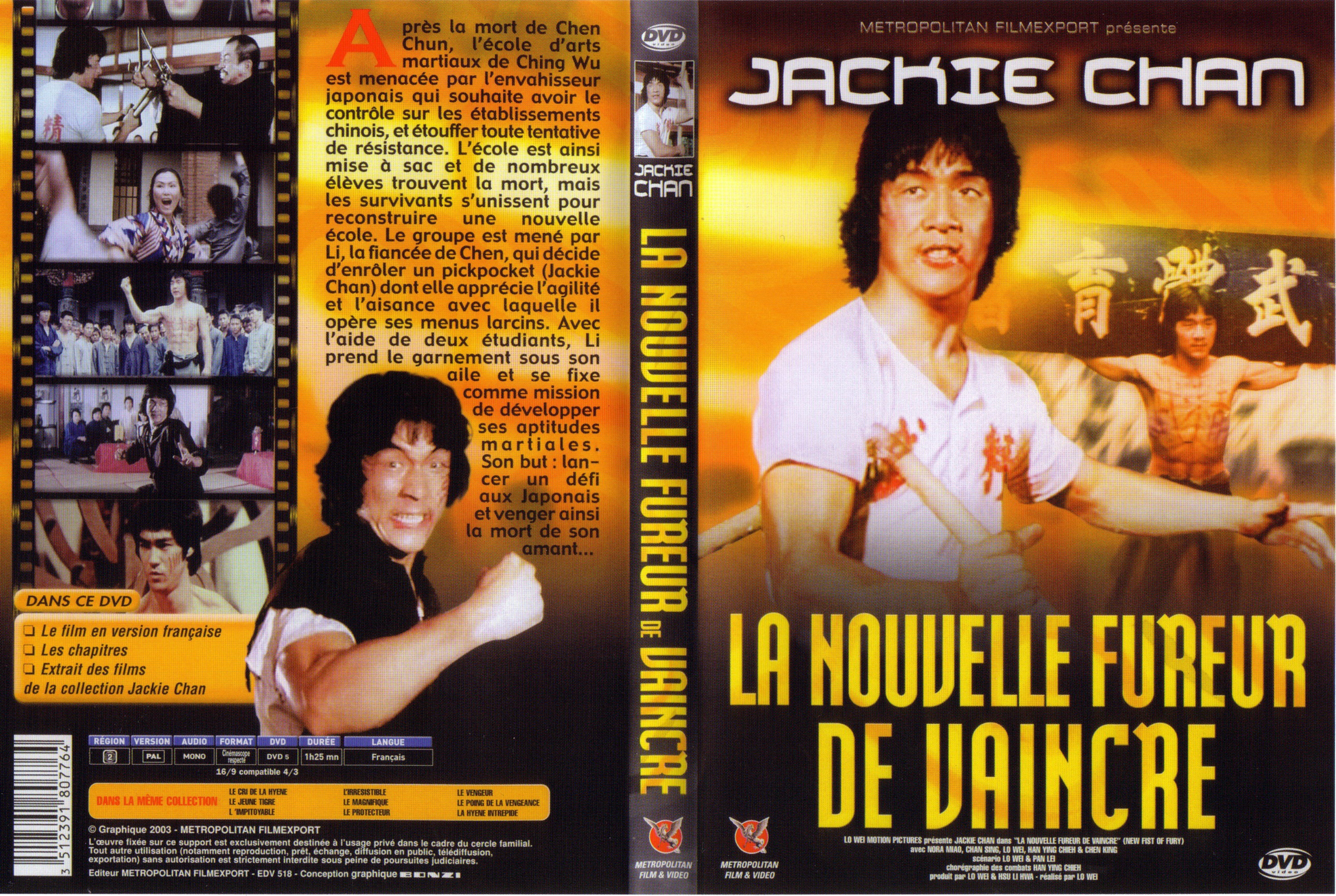 Jaquette DVD La nouvelle fureur de vaincre