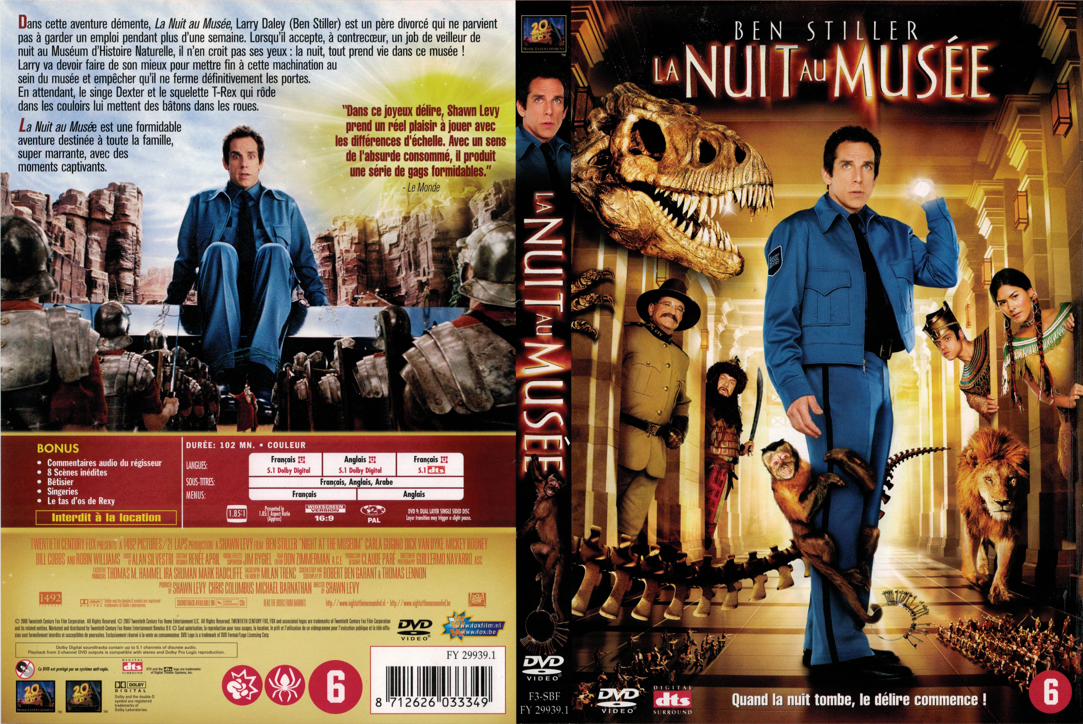 Jaquette DVD La nuit au mus�e v5