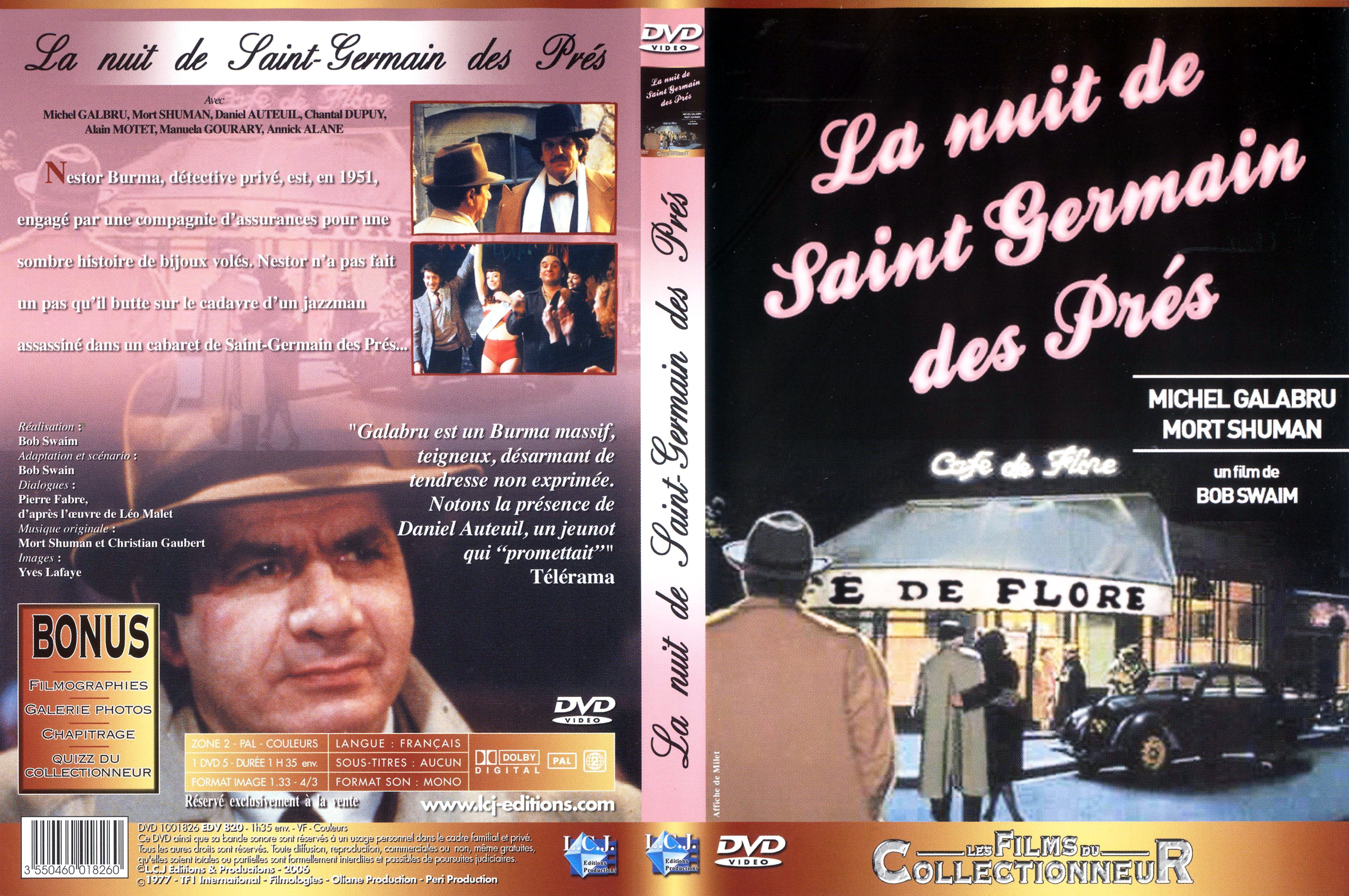 Jaquette DVD La nuit de Saint Germain des prs