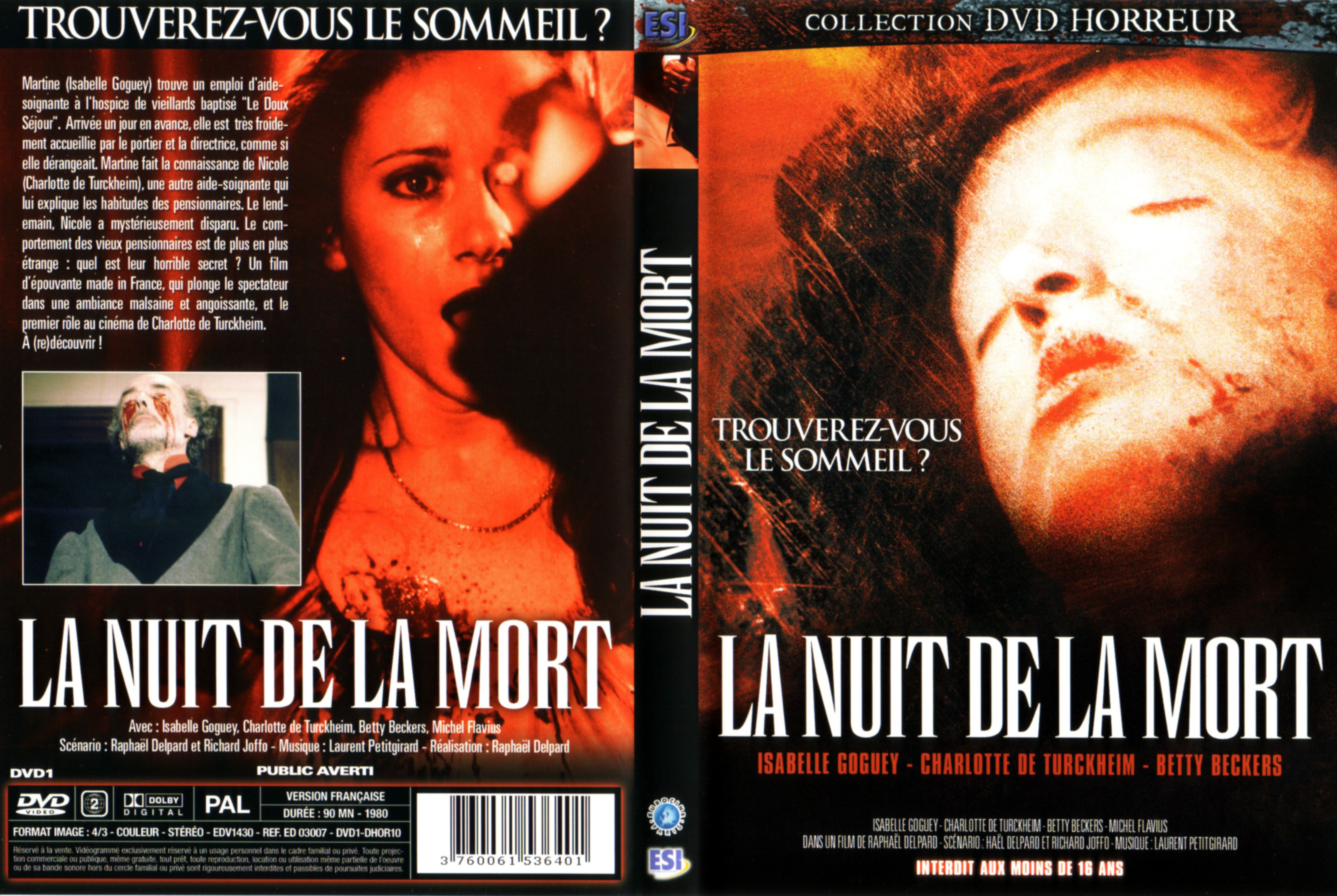 Jaquette DVD La nuit de la mort