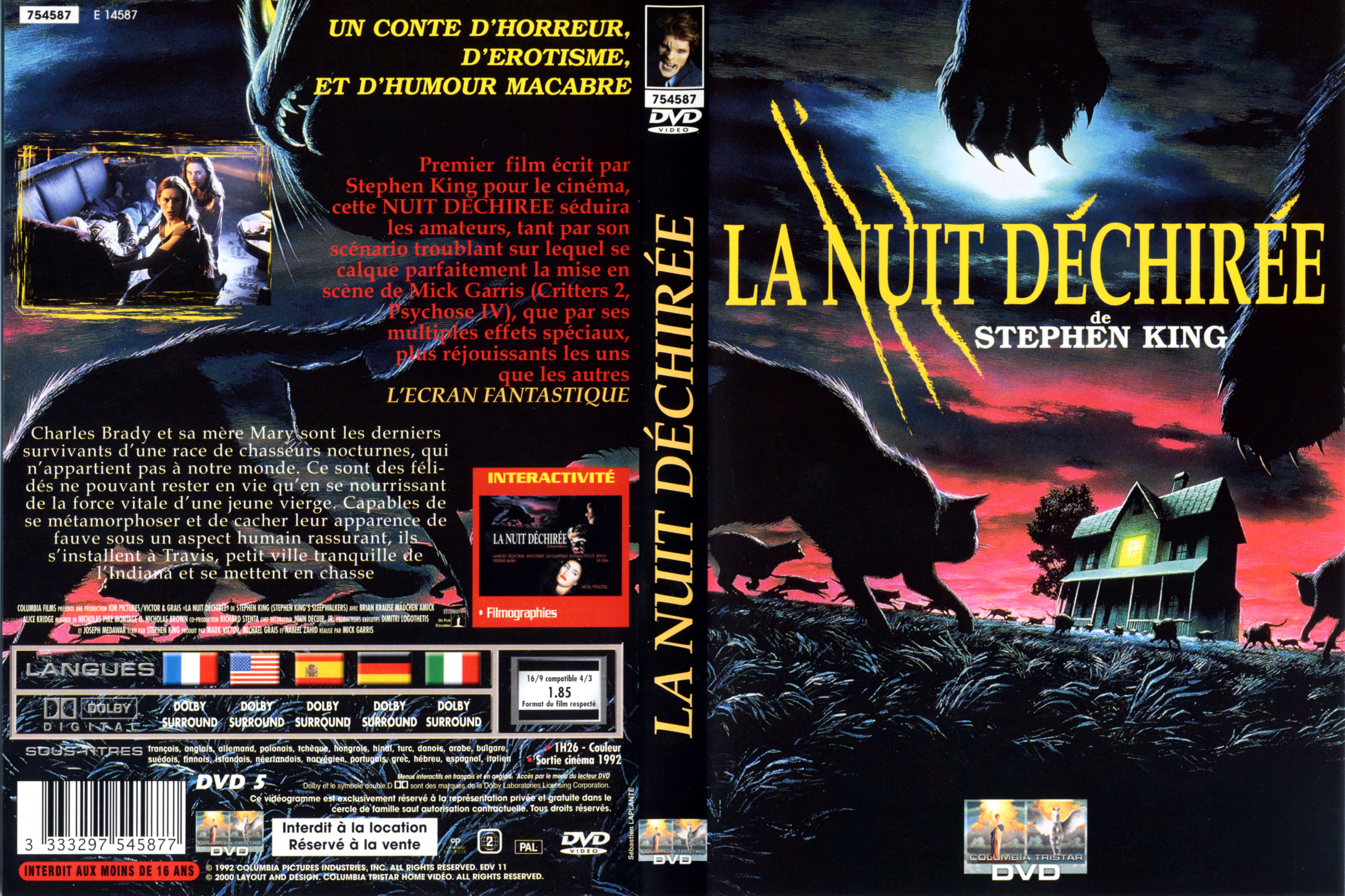 Jaquette DVD La nuit dechire