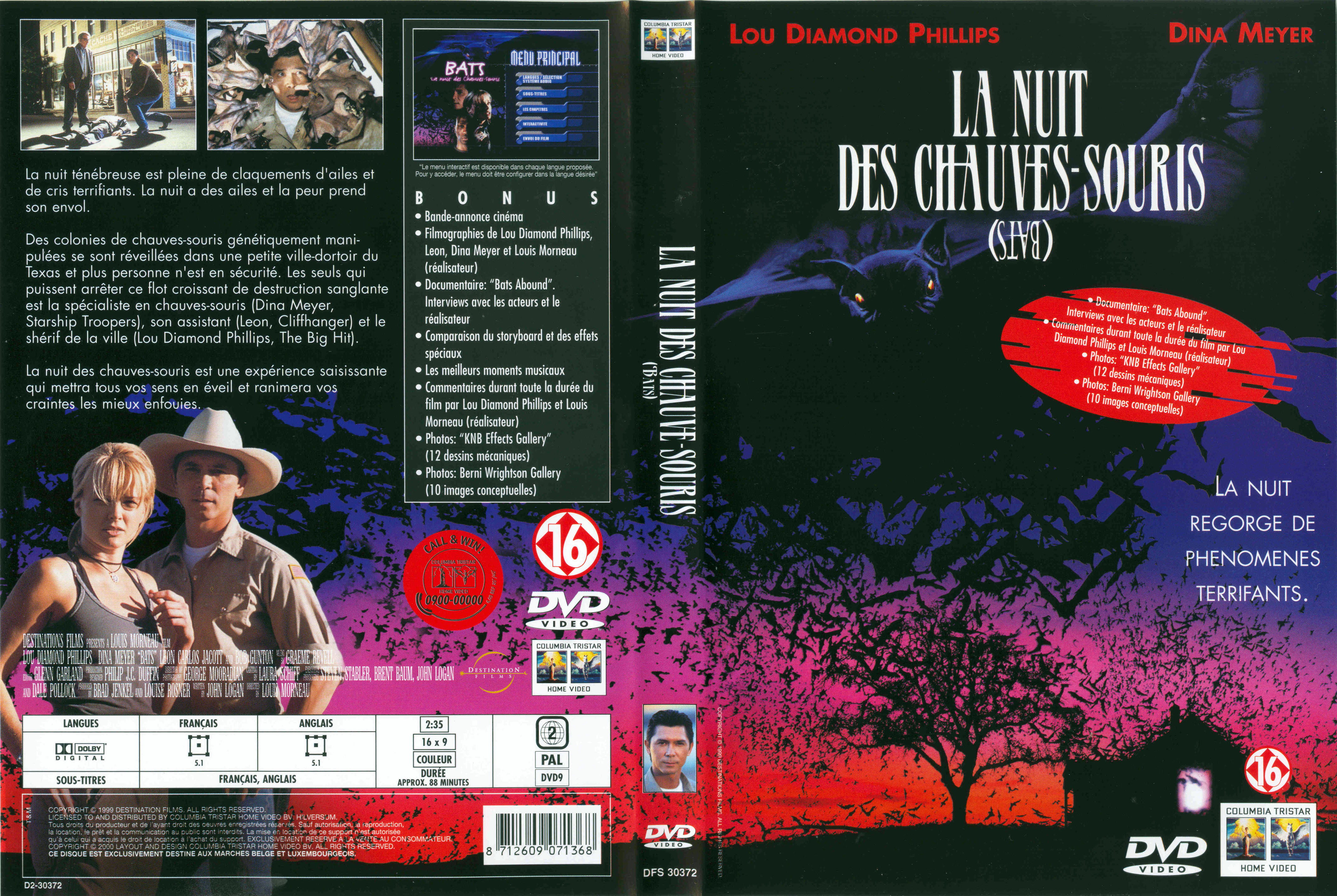 Jaquette DVD La nuit des chauves souris