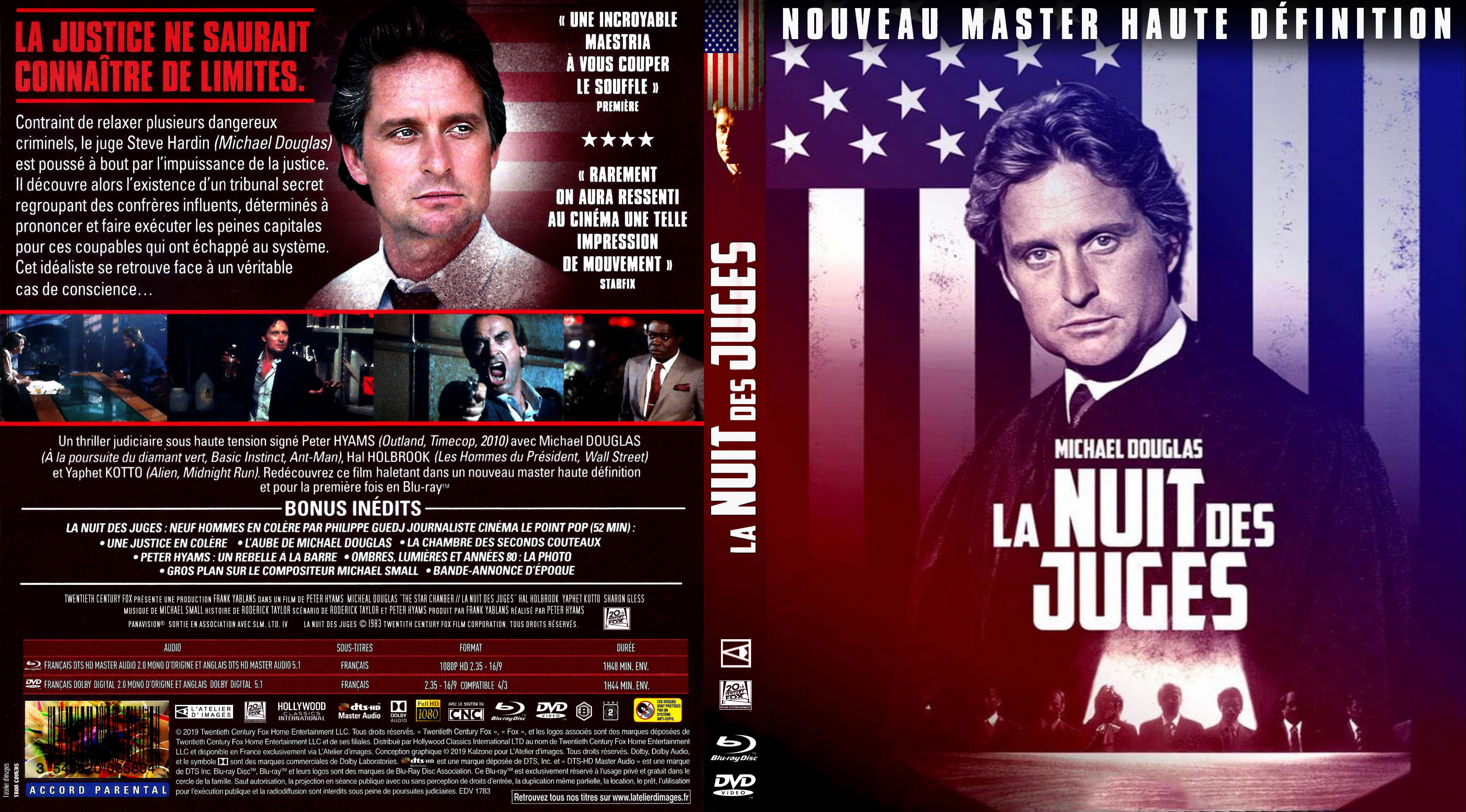 Jaquette DVD La nuit des juges custom (BLU-RAY)